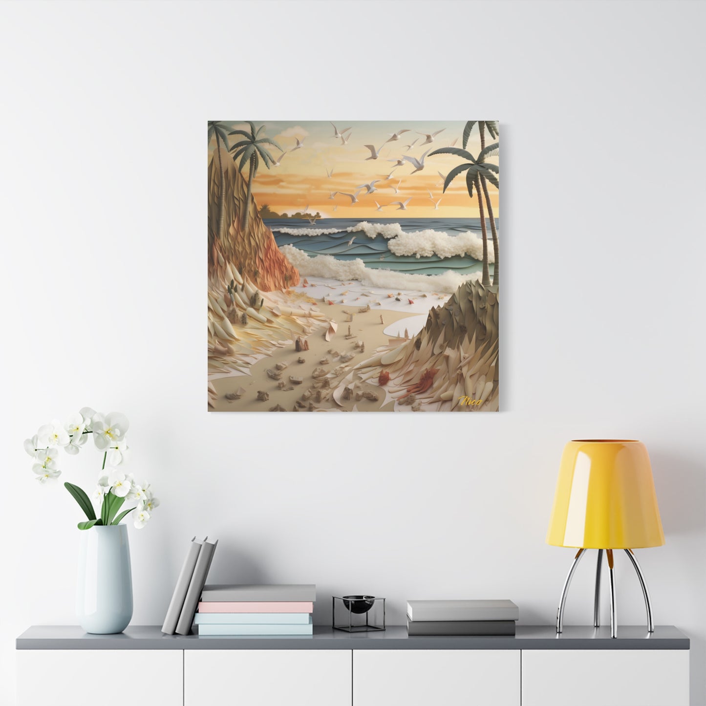 By The Seaside Series Print #7 - Streched Matte Canvas Print, 1.25" Thick