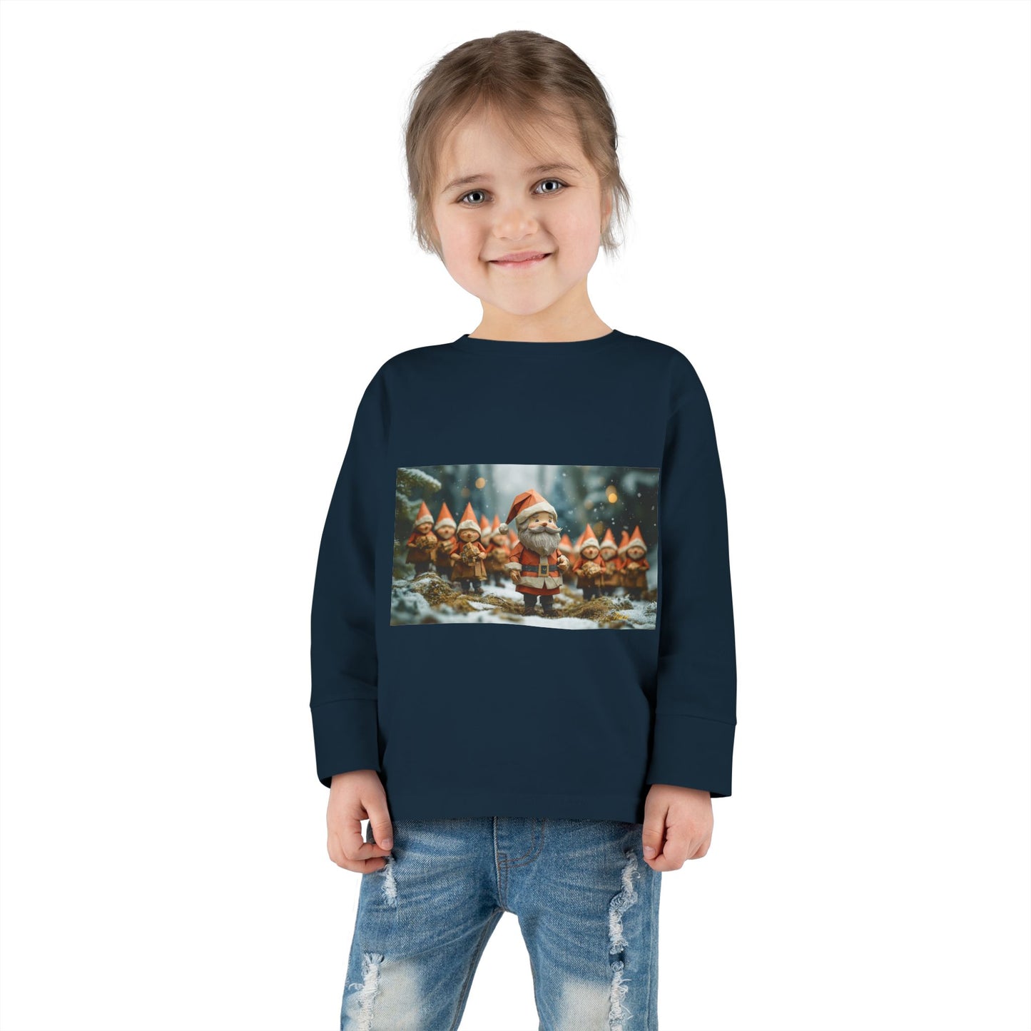 Chirstmas 2024 Series Print #4 Toddler Long Sleeve Tee