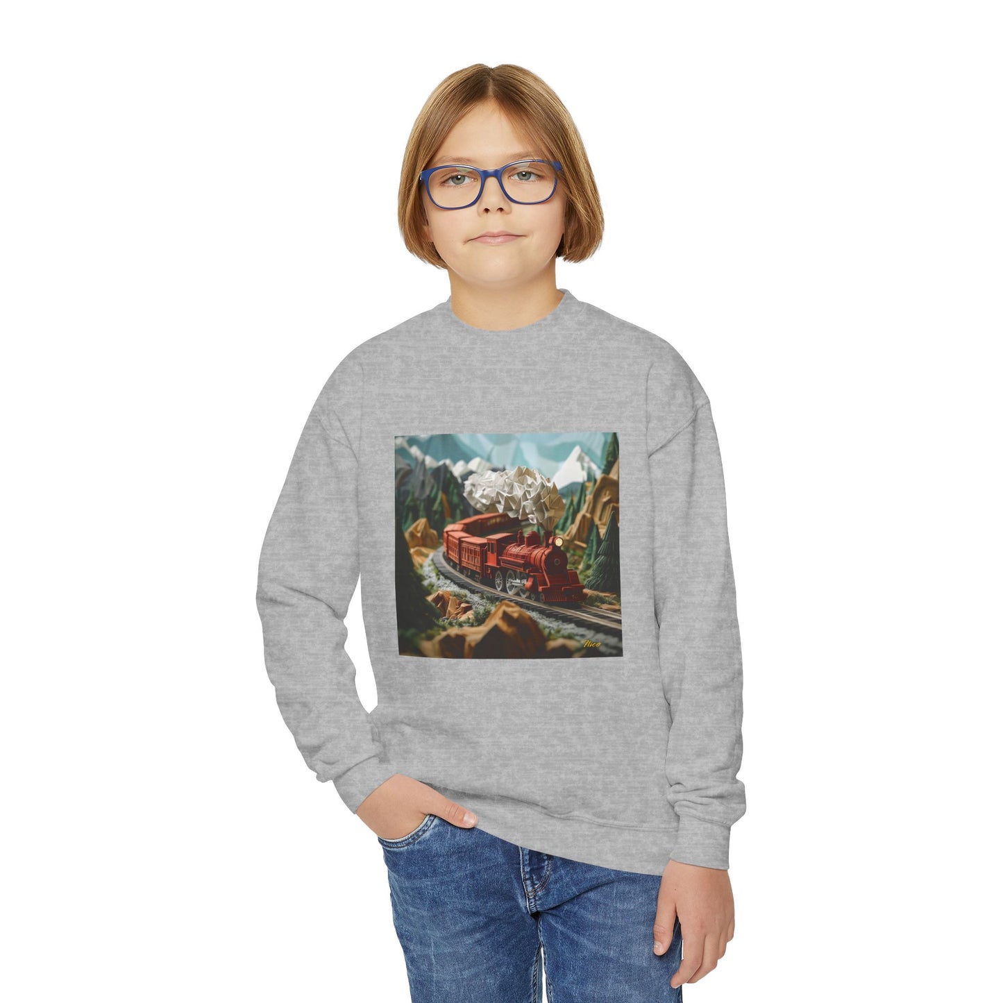 Orient Express Series Print #3 Youth Crewneck Sweatshirt