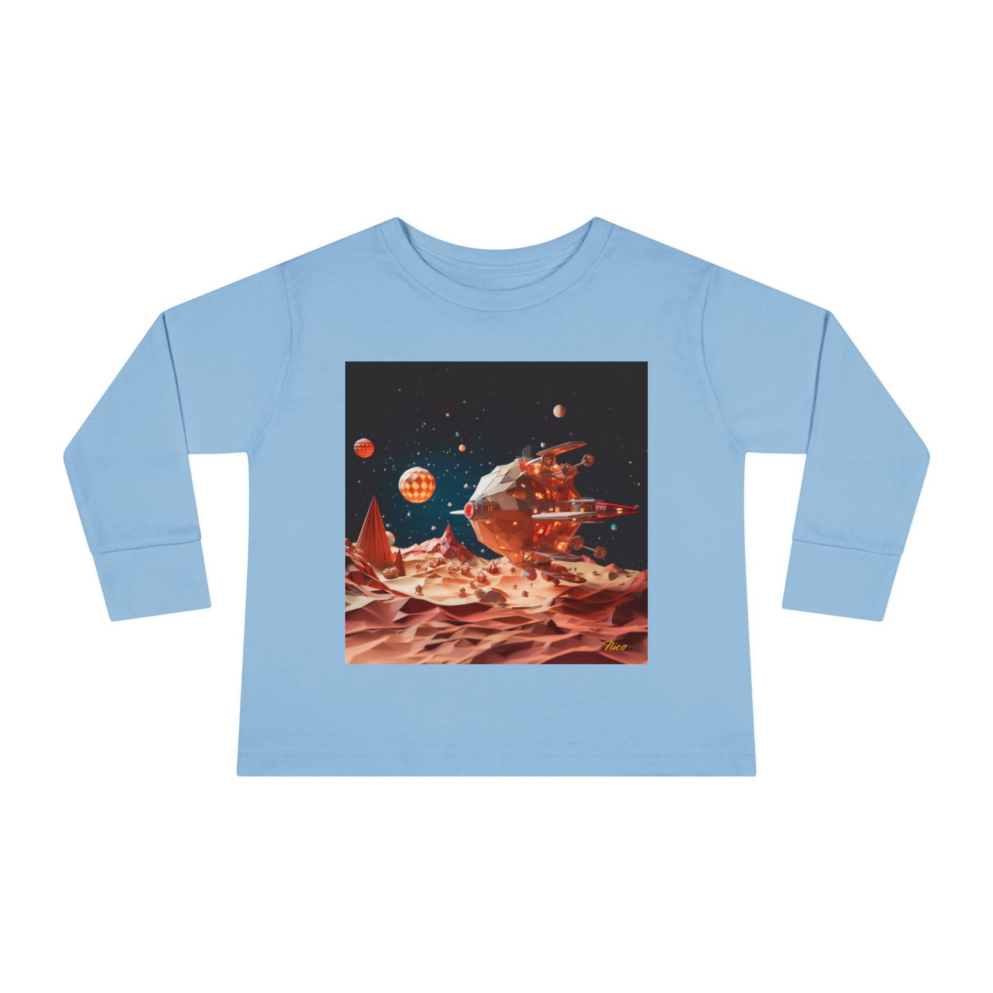 Elons' Dream Series Print #5 Toddler Long Sleeve Tee