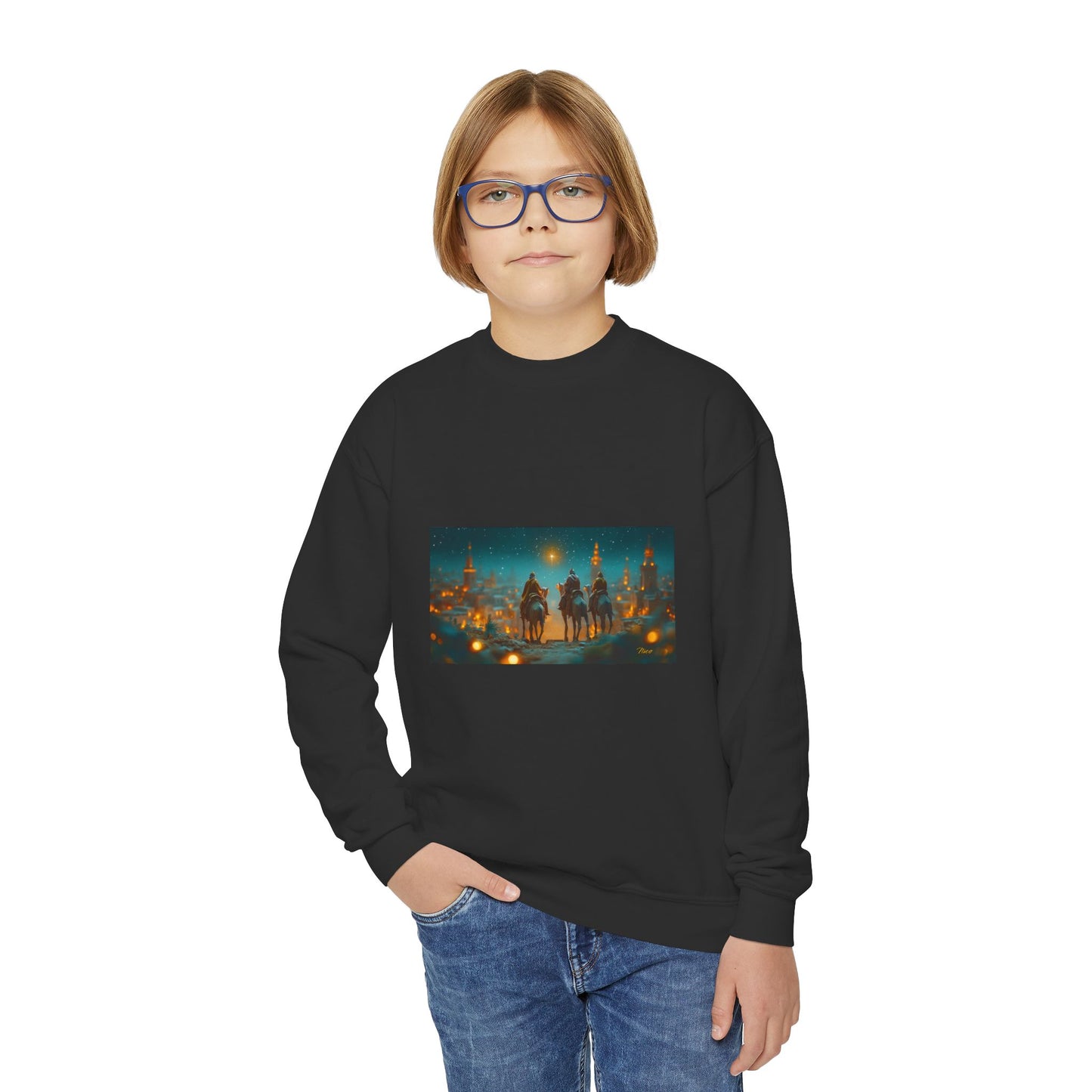 Chirstmas 2024 Series Print #9 Youth Crewneck Sweatshirt