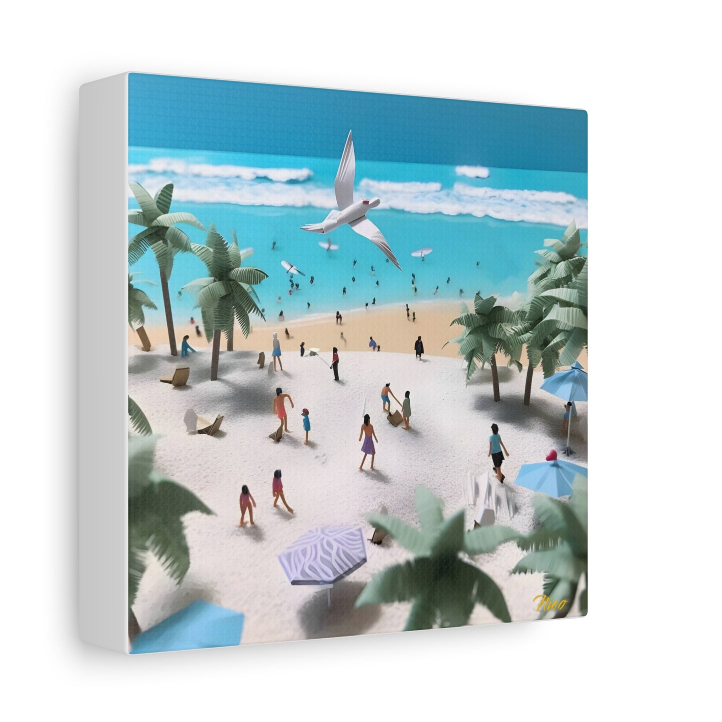 By The Seaside Series Print #5 - Streched Matte Canvas Print, 1.25" Thick