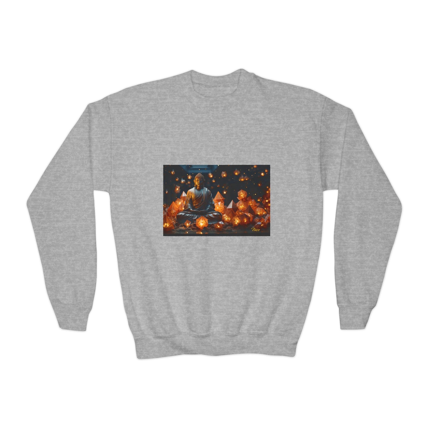 Ascending Buddah Series Print #10 Youth Crewneck Sweatshirt