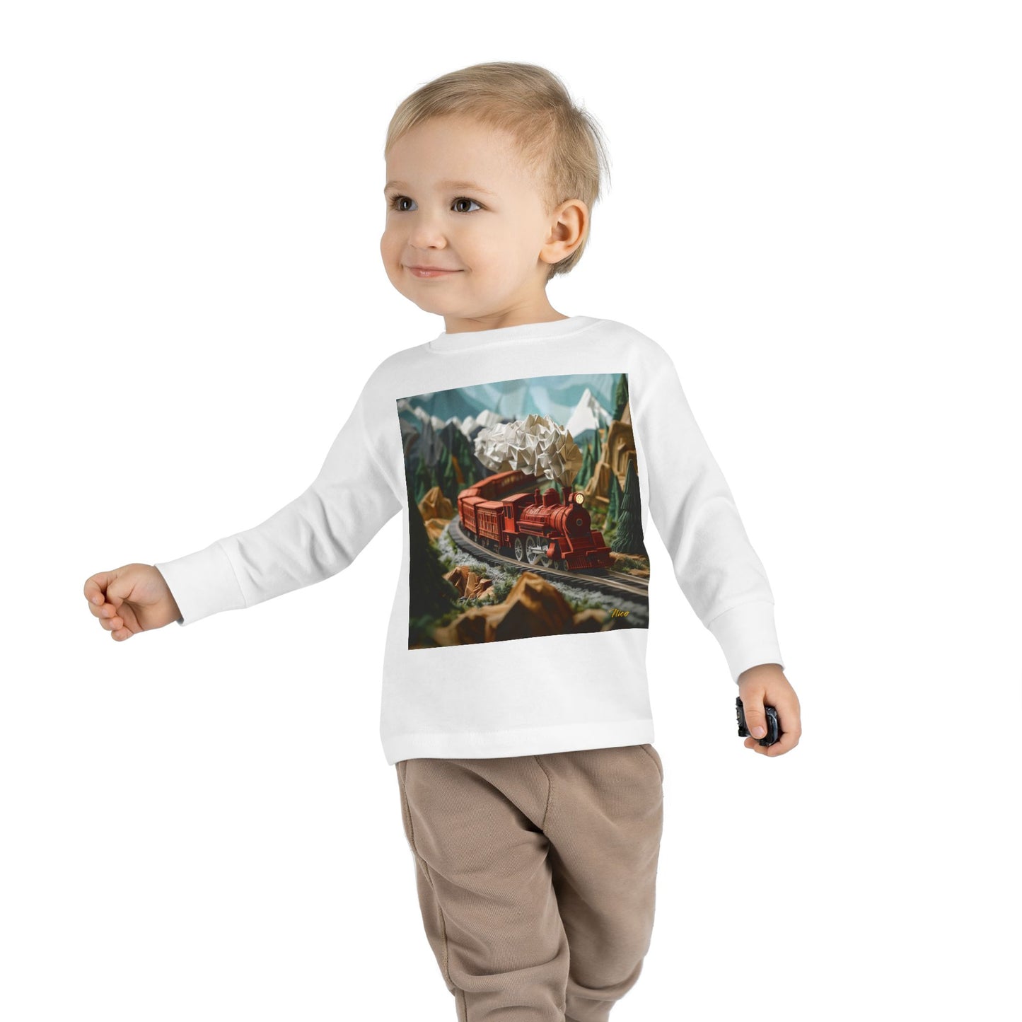 Orient Express Series Print #3 Toddler Long Sleeve Tee