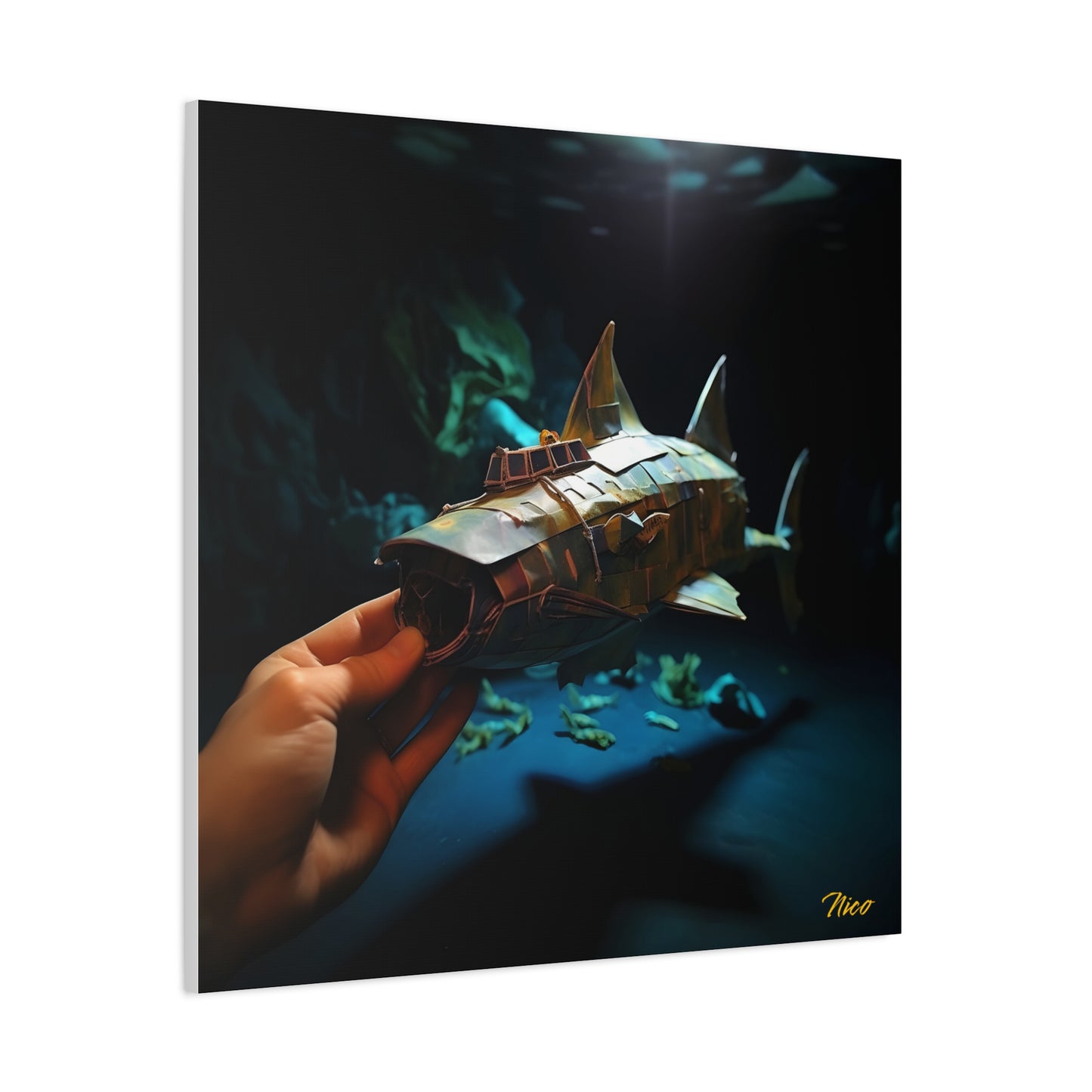 20,000 Leagues Under The Sea Series Print #4 - Streched Matte Canvas Print, 1.25" Thick