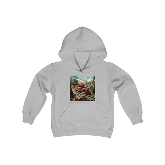 Orient Express Series Print #3 Youth Heavy Blend Hooded Sweatshirt