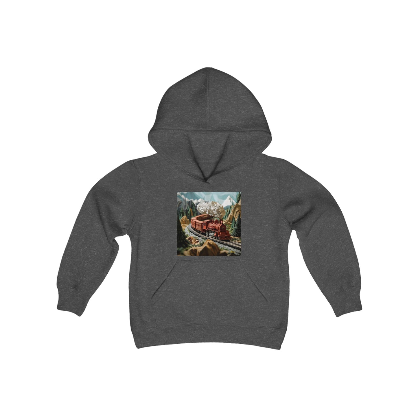 Orient Express Series Print #3 Youth Heavy Blend Hooded Sweatshirt