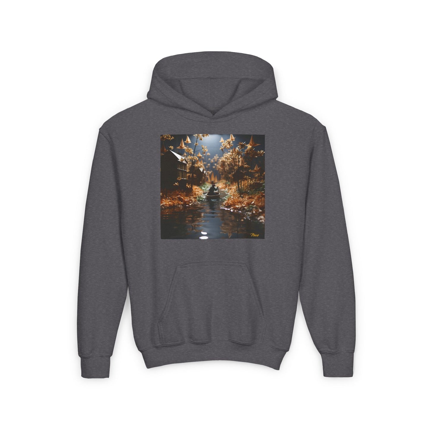 Born On A Bayou Series Print #5 Youth Heavy Blend Hooded Sweatshirt