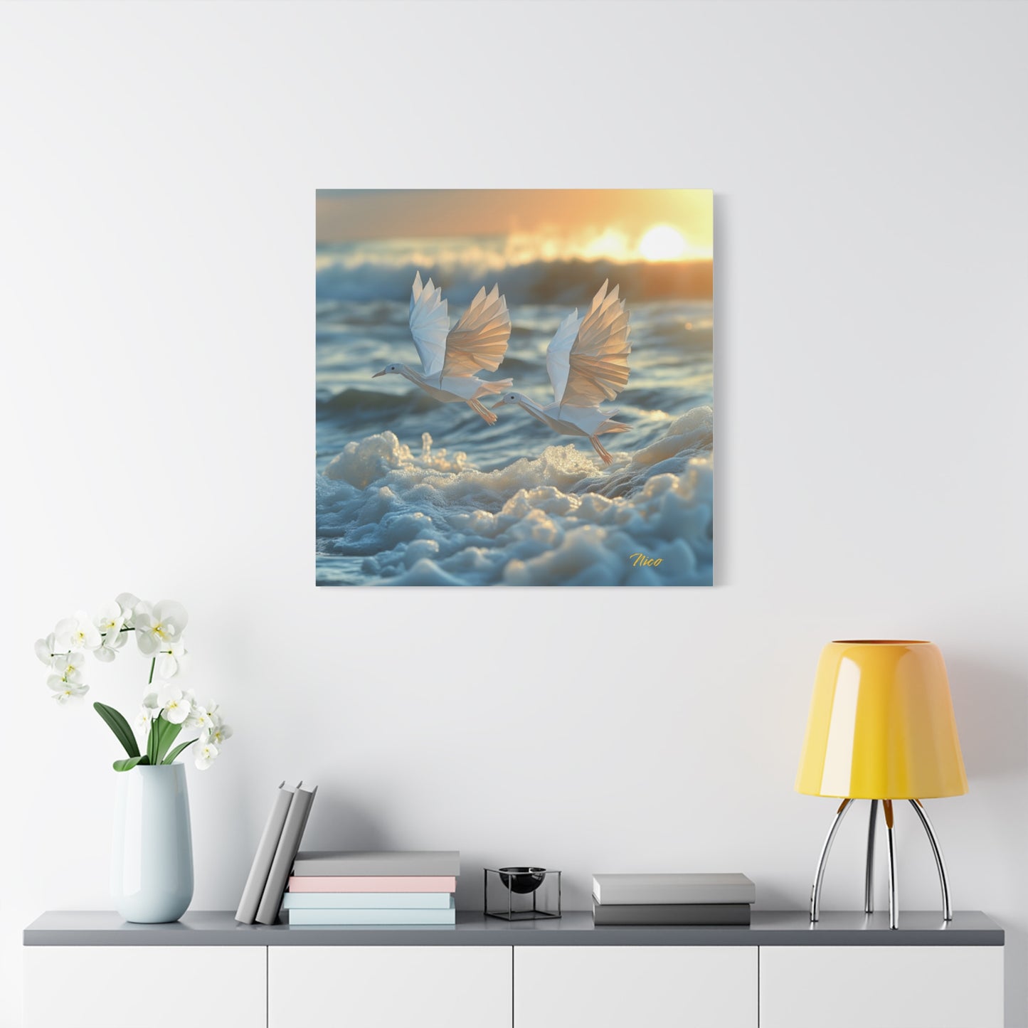 By The Seaside Series Print #5 - Streched Matte Canvas Print, 1.25" Thick