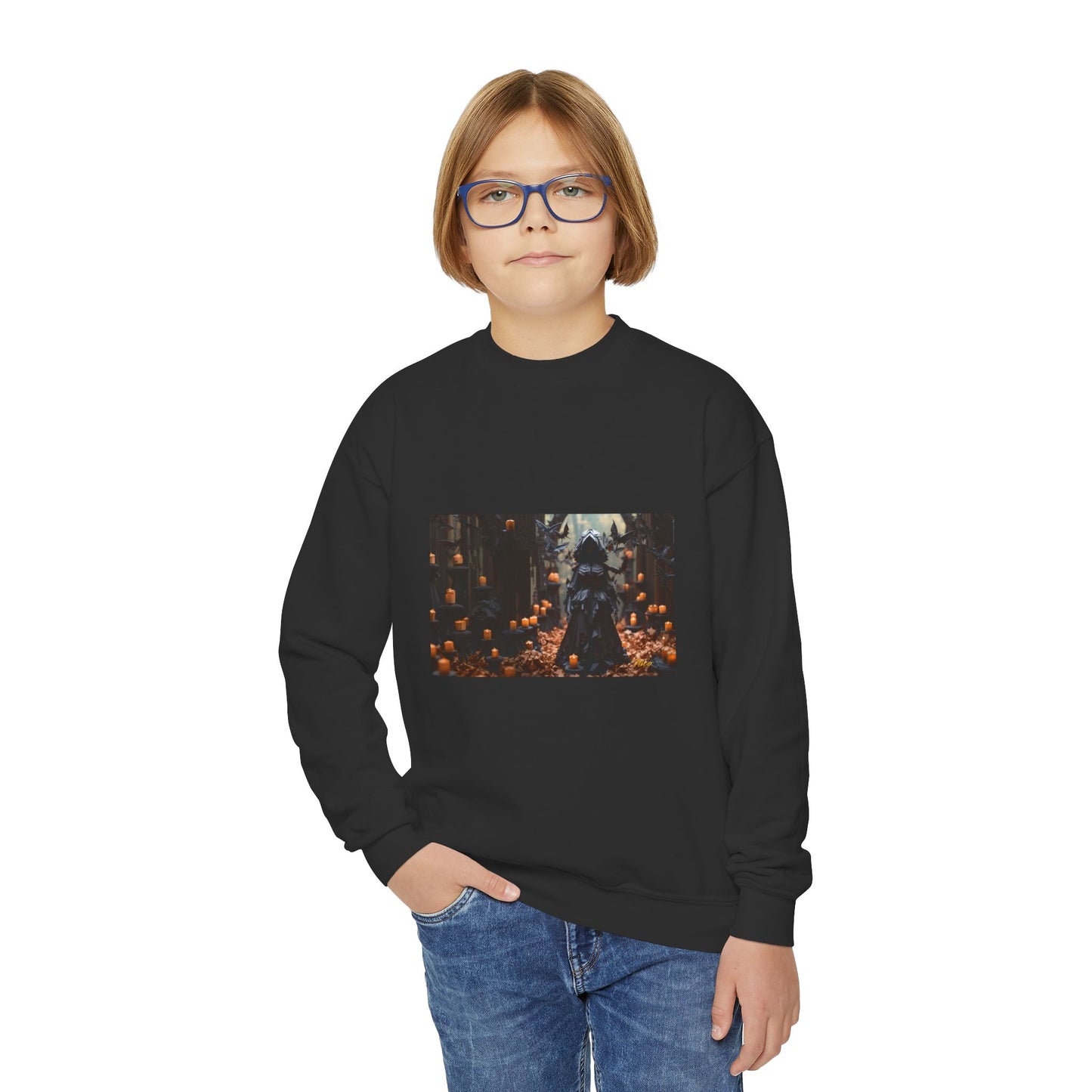 Halloween 2024 Series Print #5 Youth Crewneck Sweatshirt