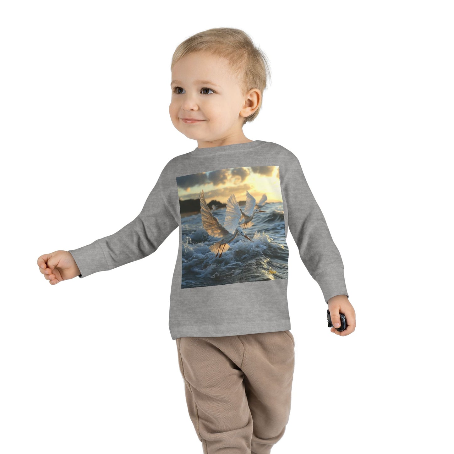 By The Seaside Series Print #10 Toddler Long Sleeve Tee