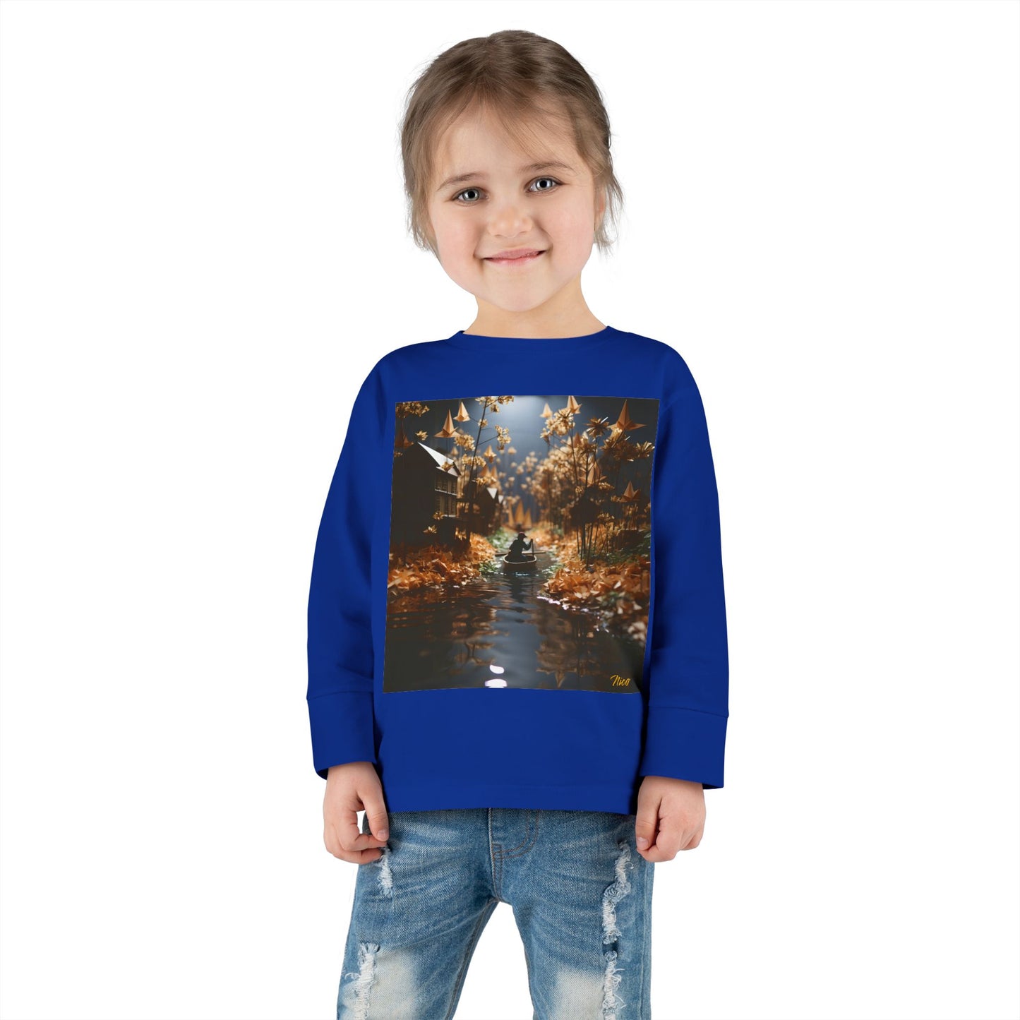 Born On A Bayou Series Print #5 Toddler Long Sleeve Tee