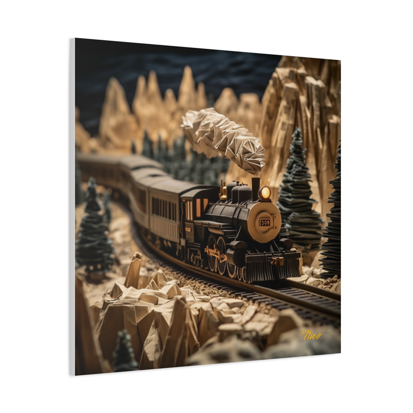 Orient Express Series Print #1 - Streched Matte Canvas Print, 1.25" Thick