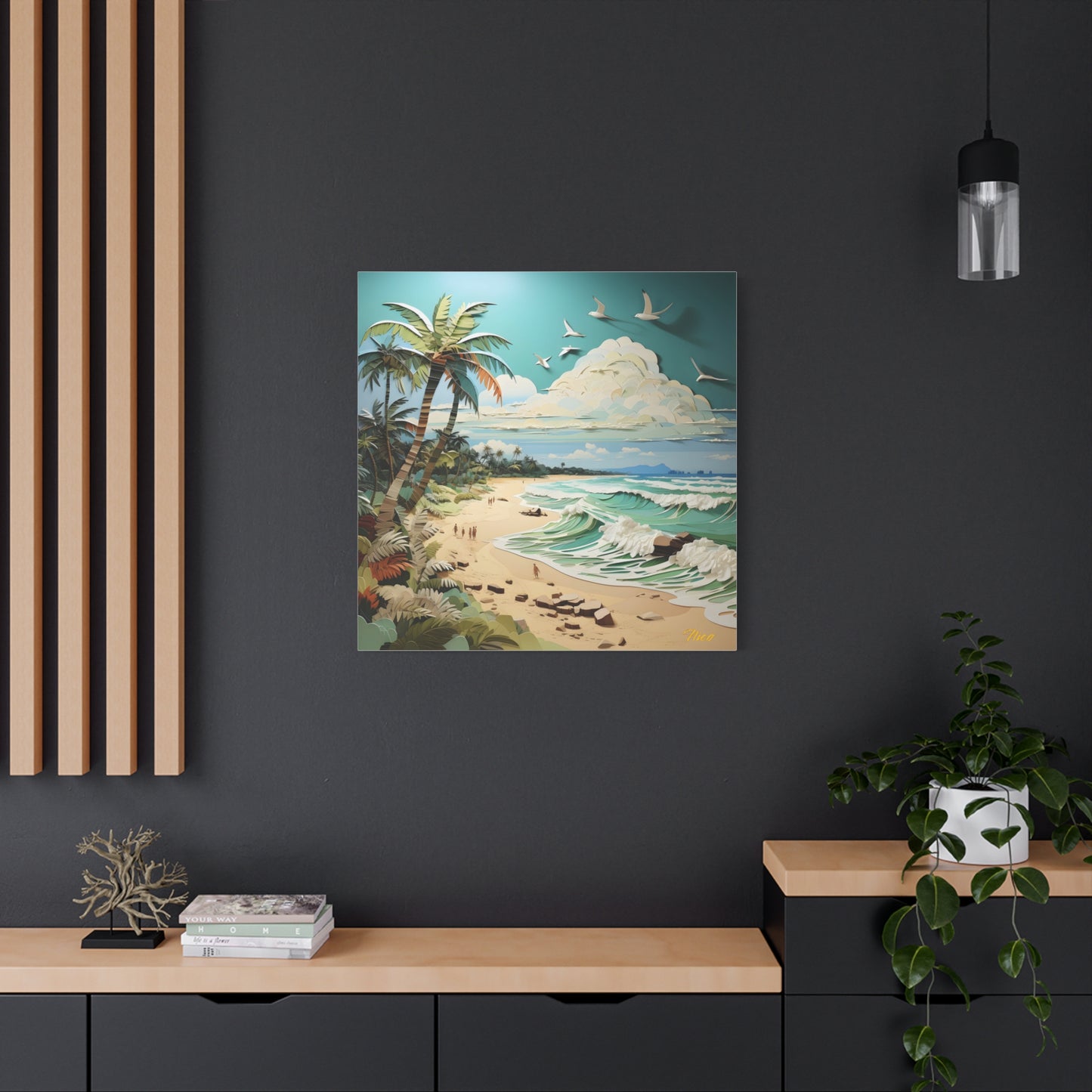 By The Seaside Series Print #2 - Streched Matte Canvas Print, 1.25" Thick