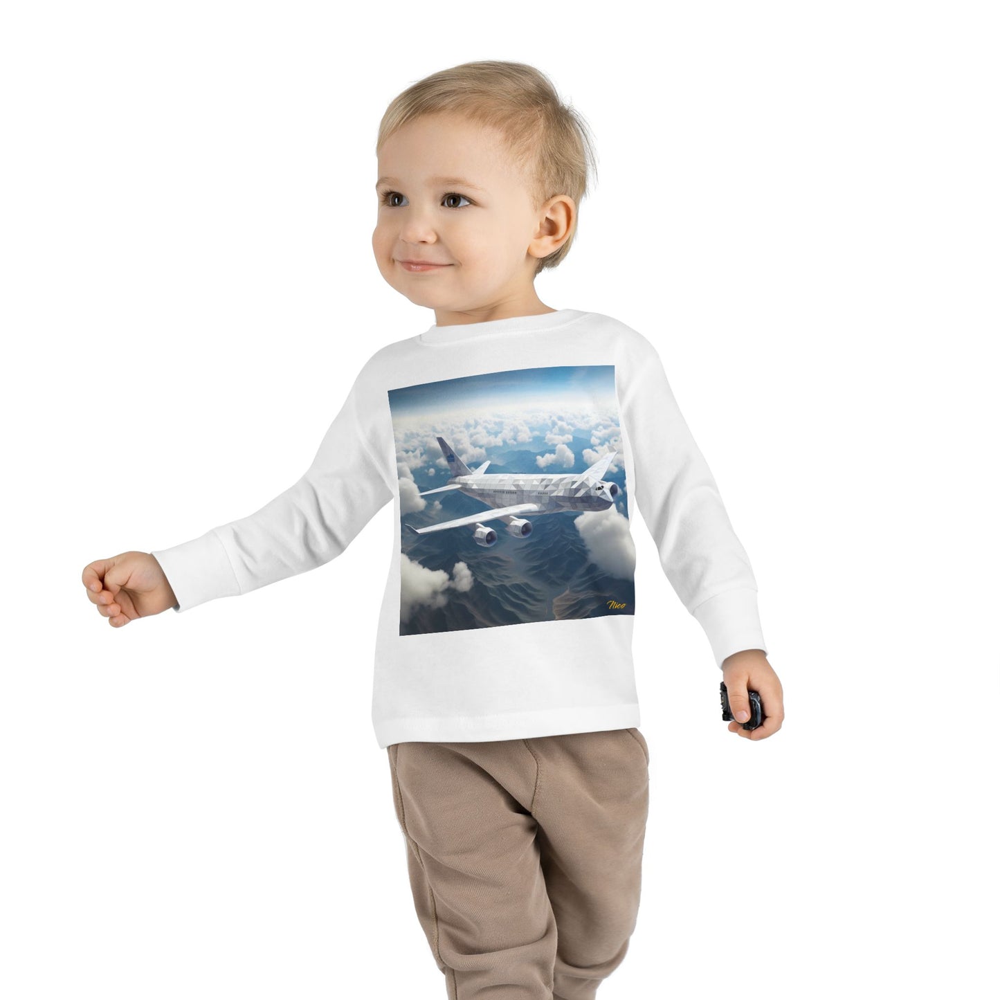 Big Ol' Jet Airliner Series Print #7 Toddler Long Sleeve Tee