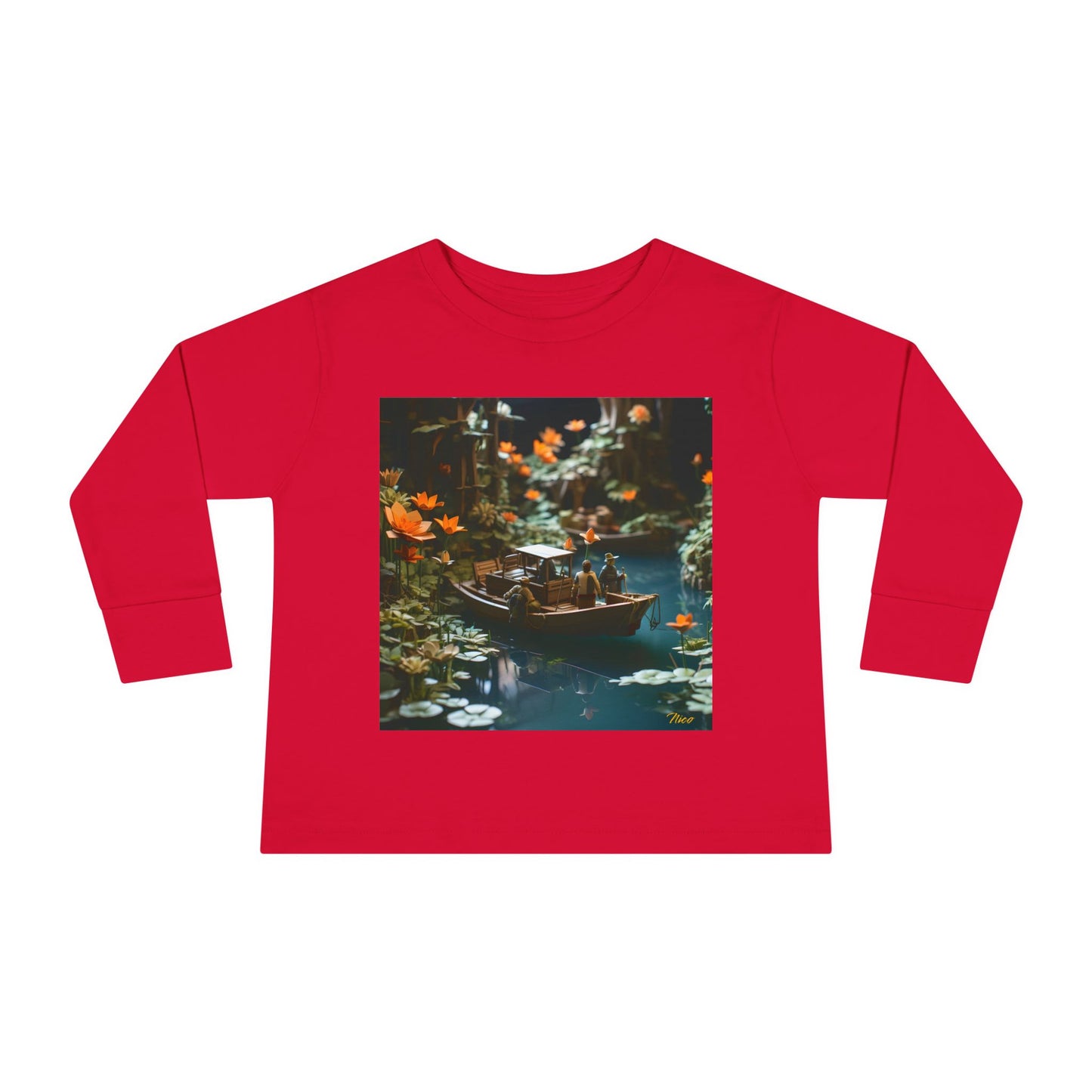 Born On A Bayou Series Print #4 Toddler Long Sleeve Tee