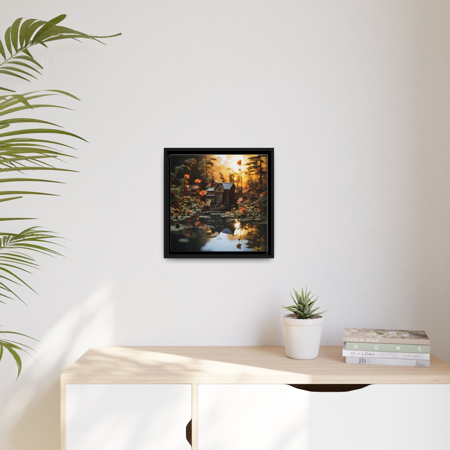 Born On A Bayou Series Print #7 - Black Framed Canvas Print