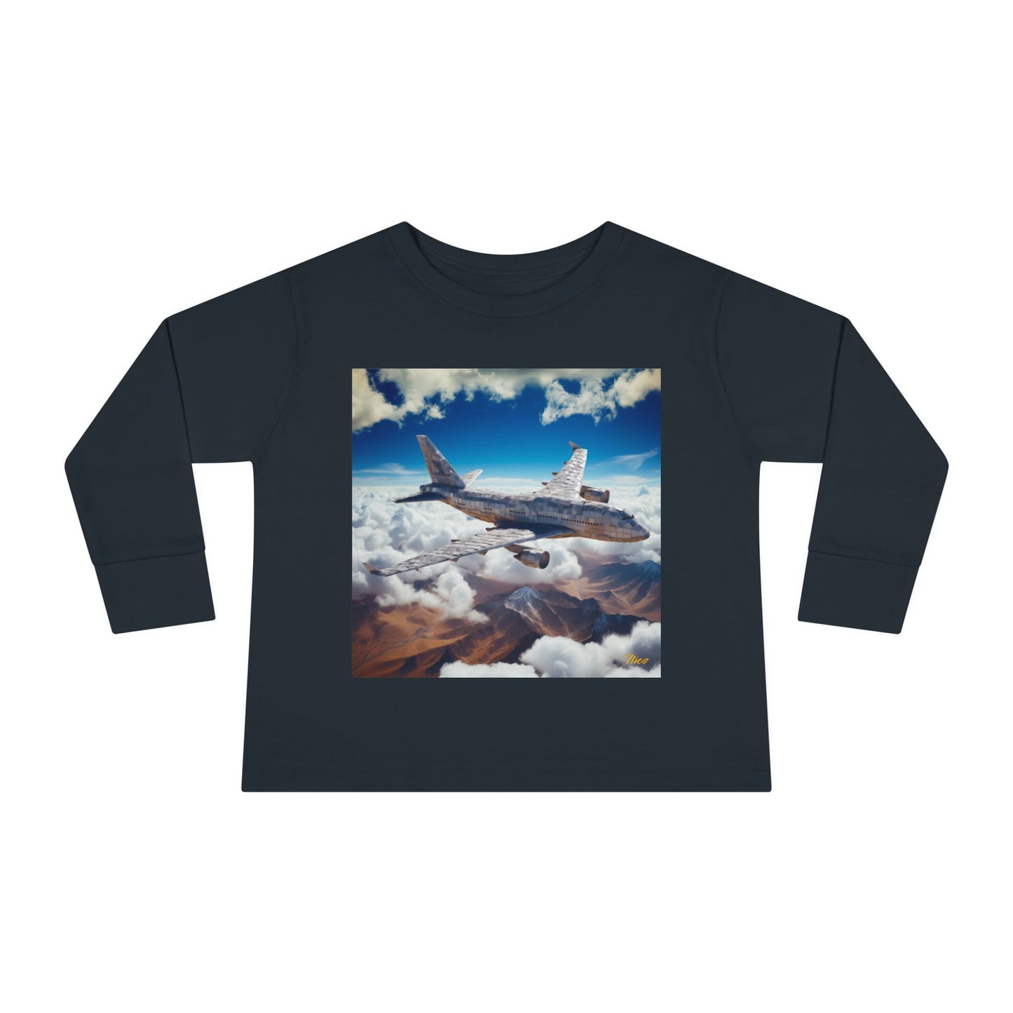 Big Ol' Jet Airliner Series Print #9 Toddler Long Sleeve Tee