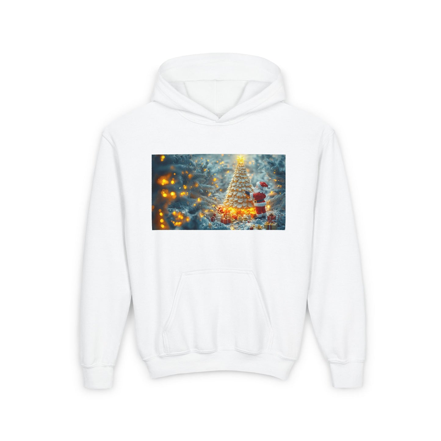 Chirstmas 2024 Series Print #10 Youth Heavy Blend Hooded Sweatshirt