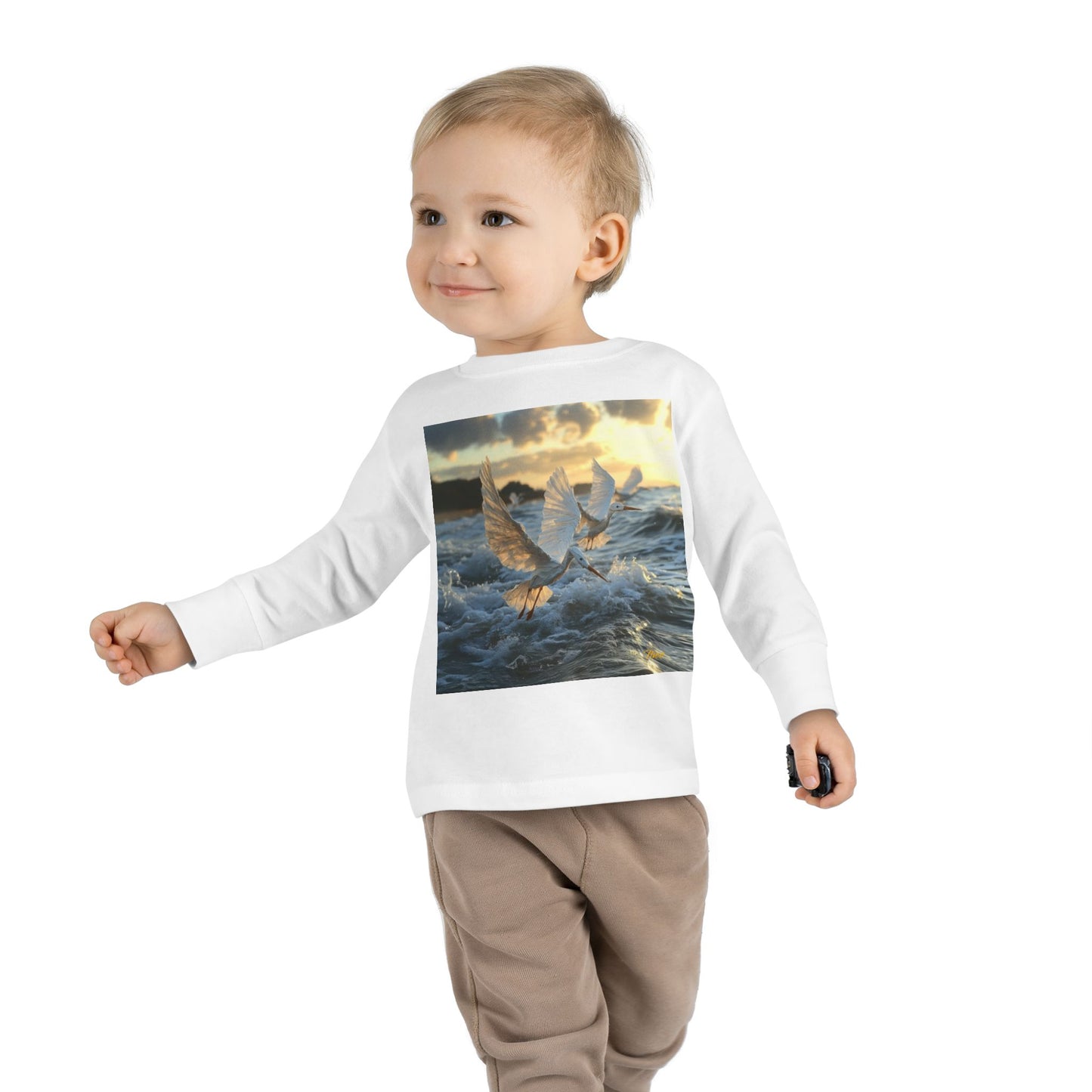 By The Seaside Series Print #10 Toddler Long Sleeve Tee