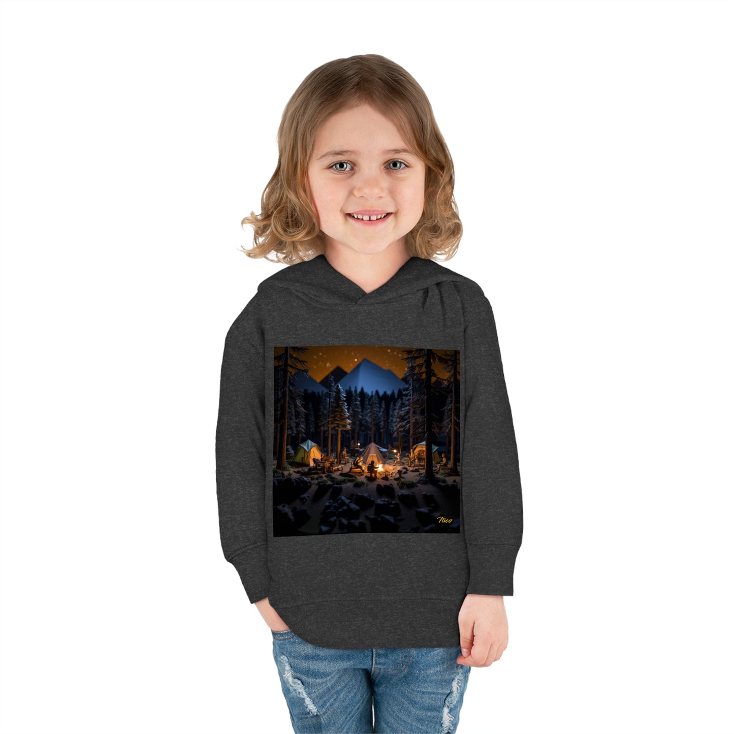 Under The Starry Skies Series Print #1 Toddler Pullover Fleece Hoodie