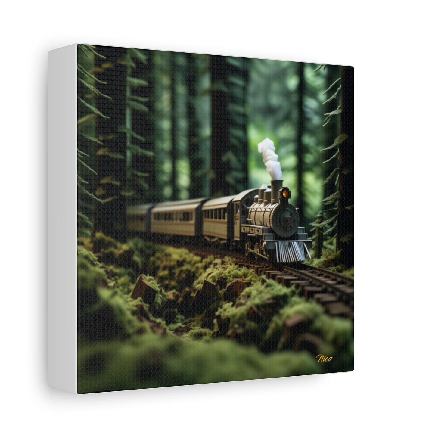 Streched Matte Canvas Print, 1.25" Thick - Featuring Print #7 of the Orient Express Series by origami artist Nico