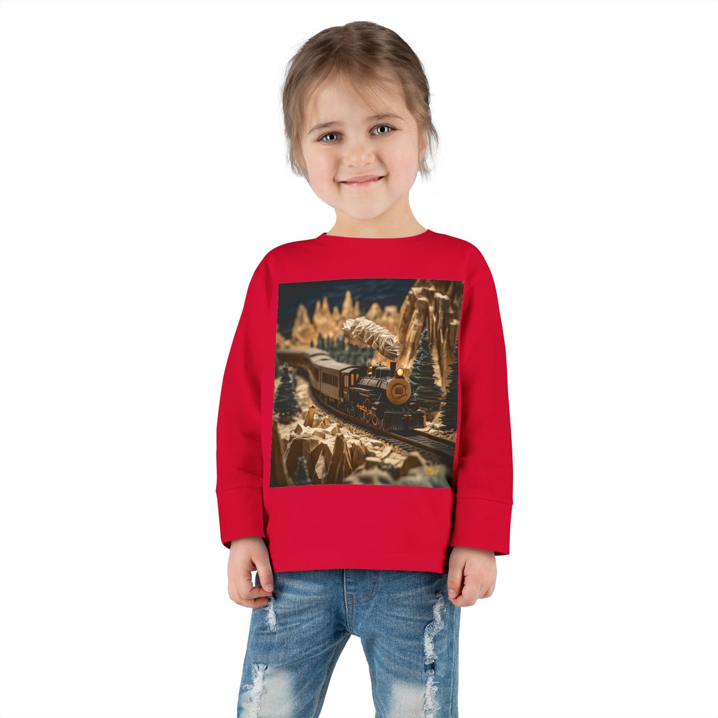 Orient Express Series Print #1 Toddler Long Sleeve Tee