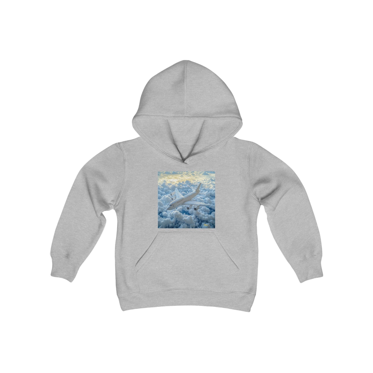 Frequent Flyer Miles Series Print #10 Youth Heavy Blend Hooded Sweatshirt