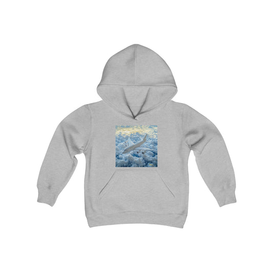 Frequent Flyer Miles Series Print #10 Youth Heavy Blend Hooded Sweatshirt