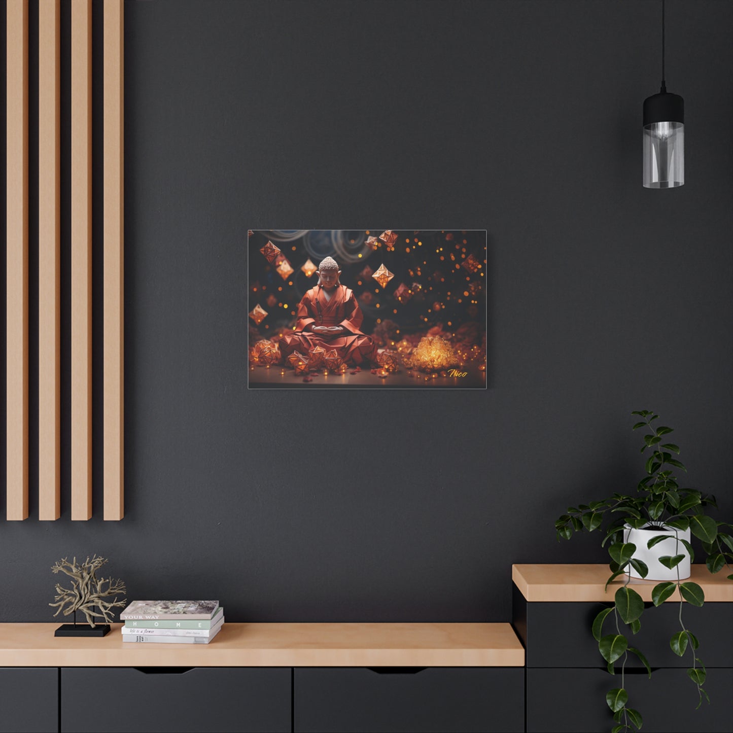 Ascending Buddha Series Print #7 - Streched Matte Canvas Print, 1.25" Thick