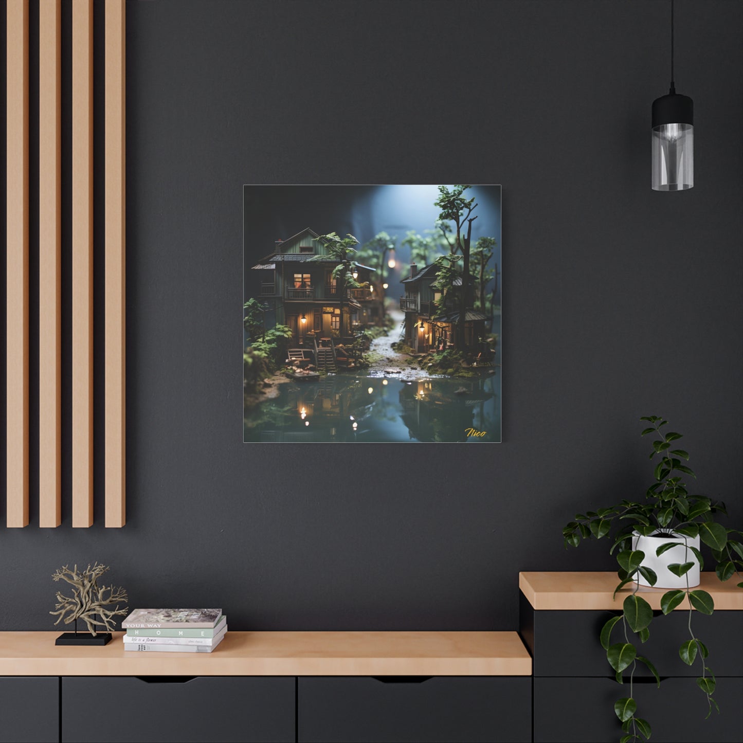 Born On A Bayou Print #3 - Streached Matte Canvas Print, 1.25" Thick