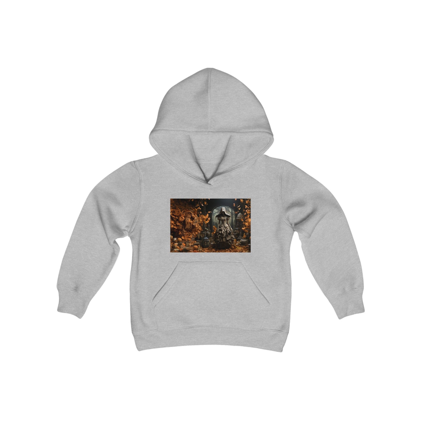 Halloween 2024 Series Print #7 Youth Heavy Blend Hooded Sweatshirt