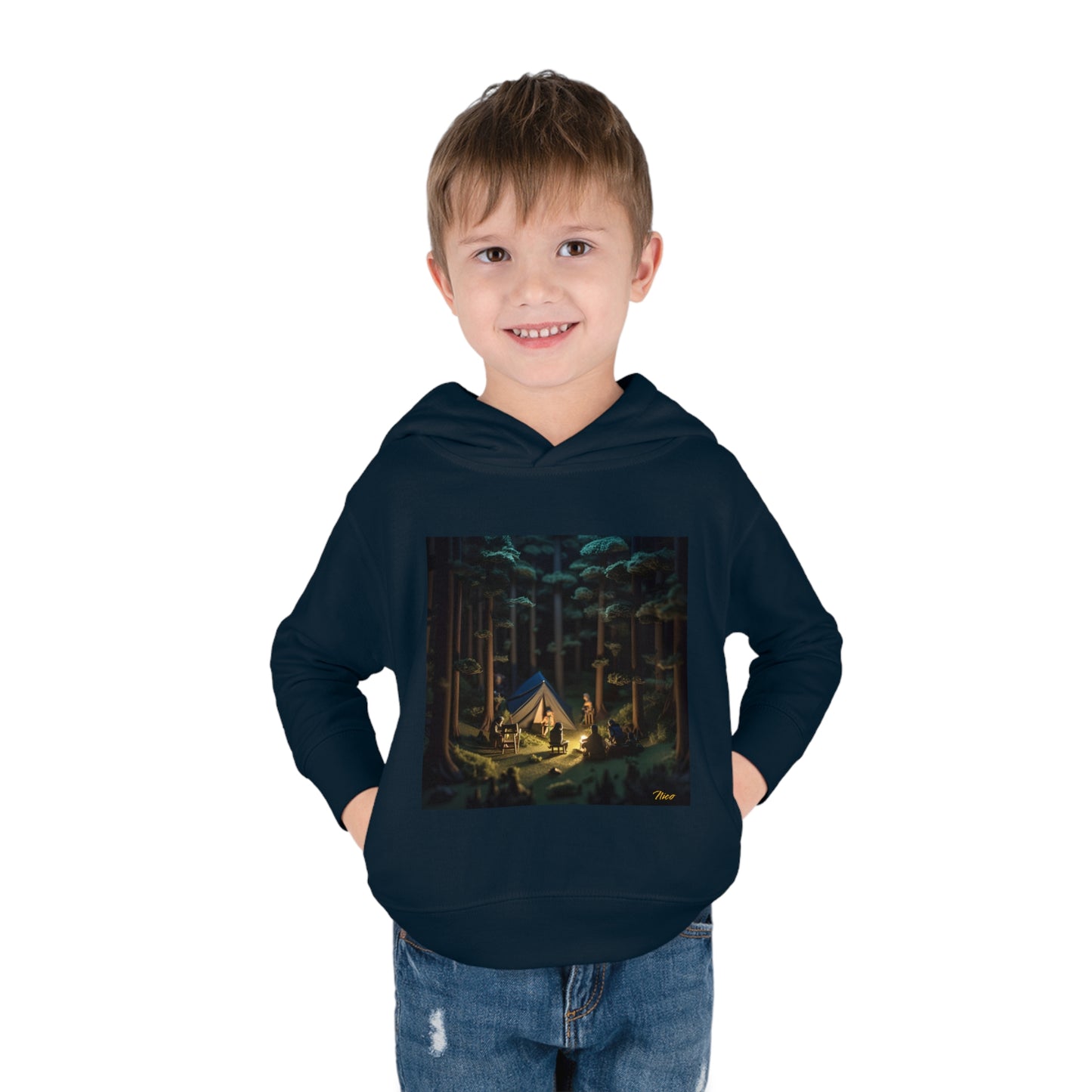 Under The Starry Skies Series Print #6 Toddler Pullover Fleece Hoodie