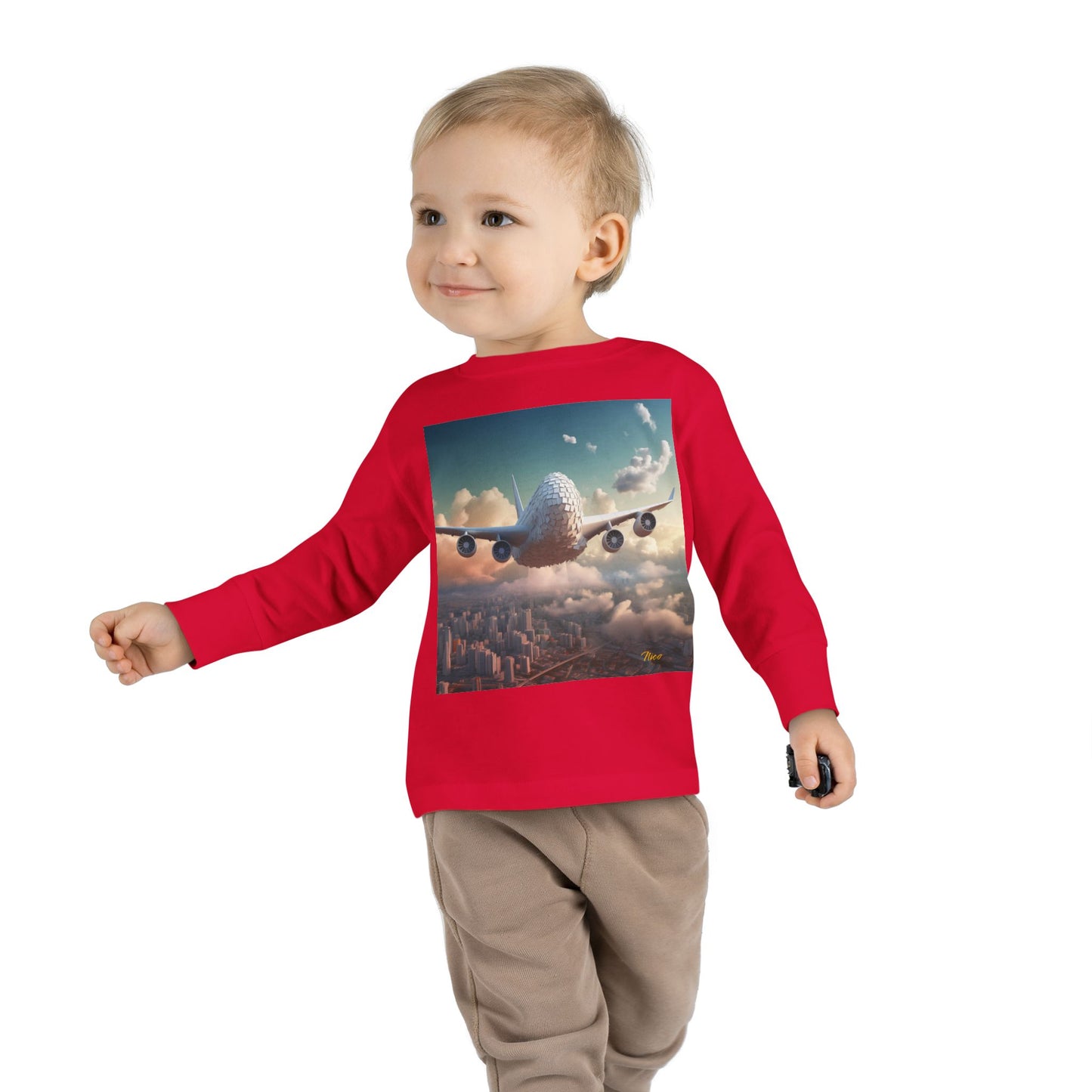 Big Ol' Jet Airliner Series Print #1 Toddler Long Sleeve Tee