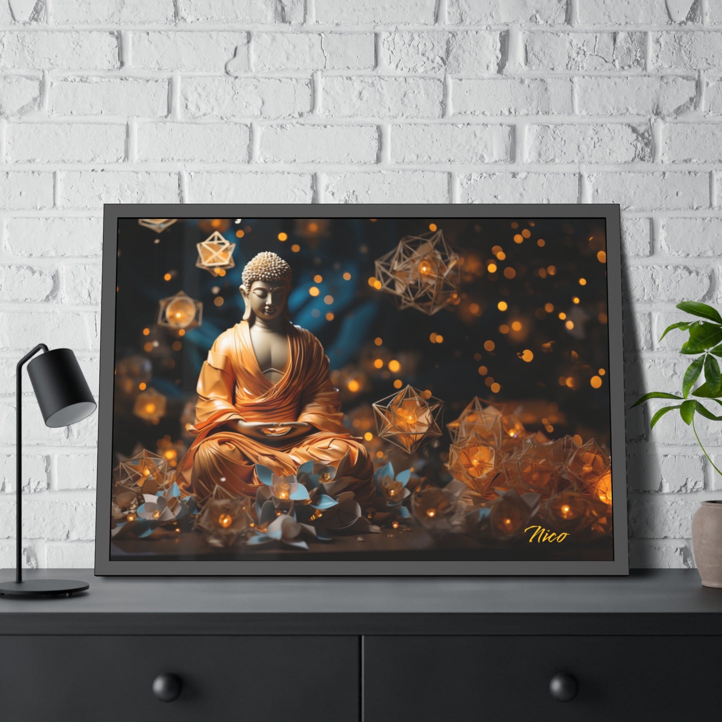 Ascending Buddha Series Print #8 - Framed Fine Art Paper Print