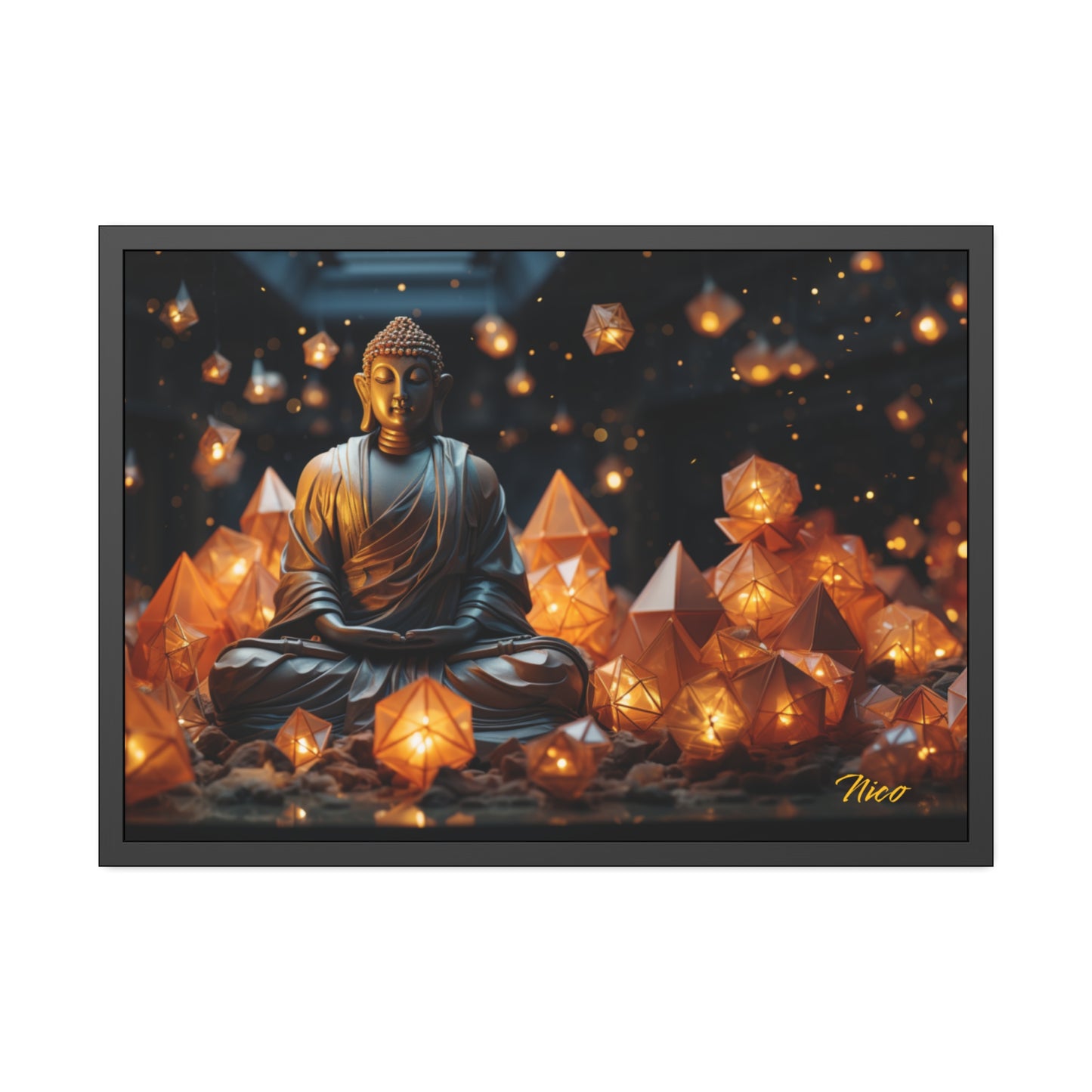 Ascending Buddha Series Print #10- Framed Fine Art Paper Print