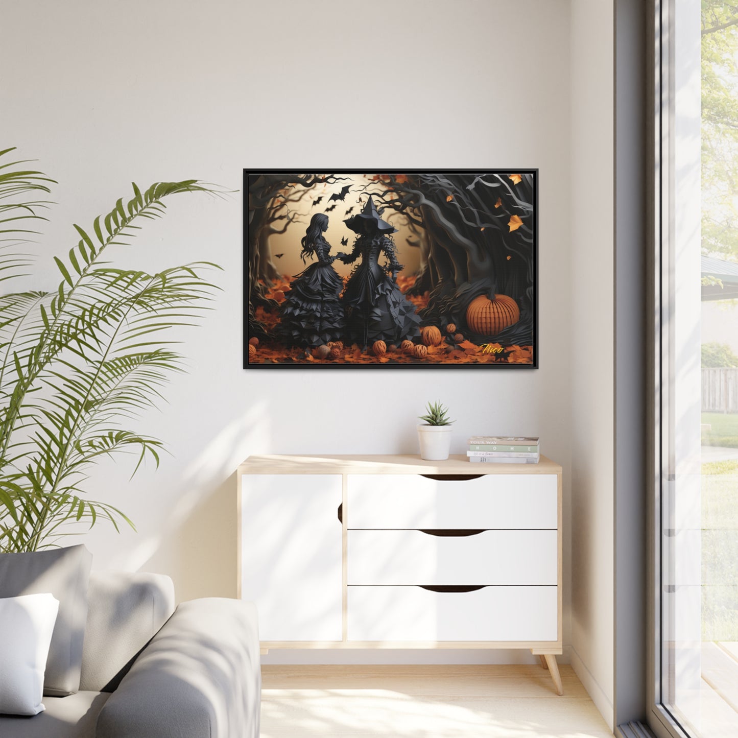 Halloween 2023 Series Print #9 - Black Framed Canvas Print