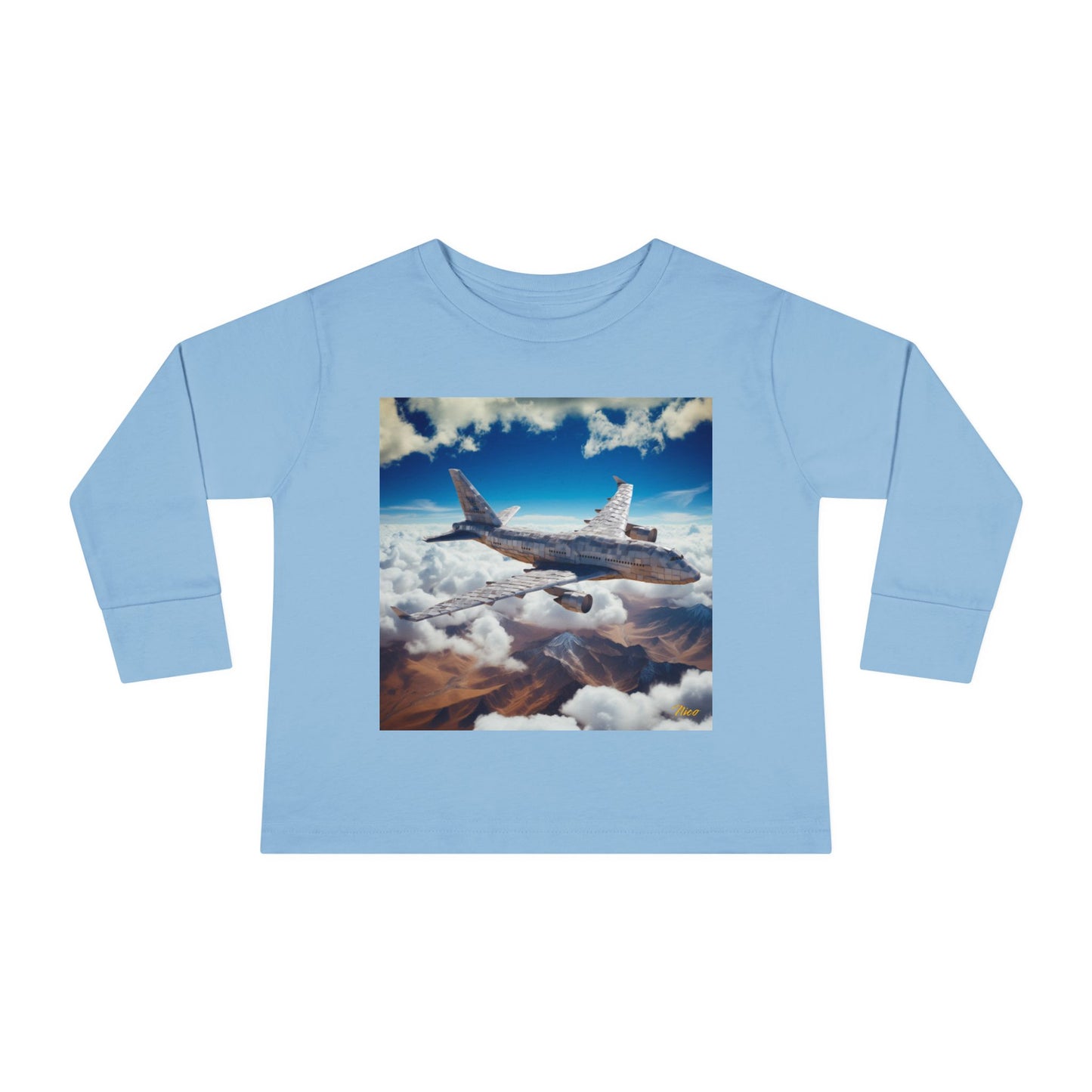 Big Ol' Jet Airliner Series Print #9 Toddler Long Sleeve Tee