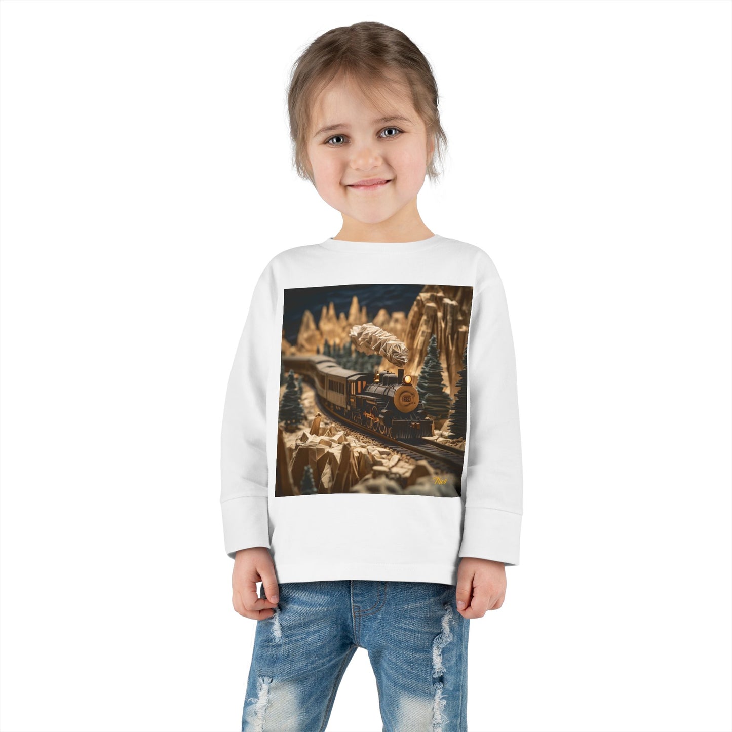 Orient Express Series Print #1 Toddler Long Sleeve Tee