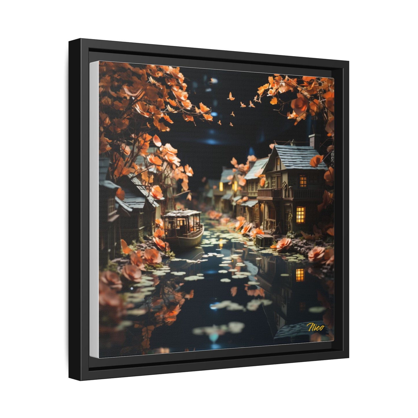 Born On A Bayou Series Print #7 - Black Framed Canvas Print