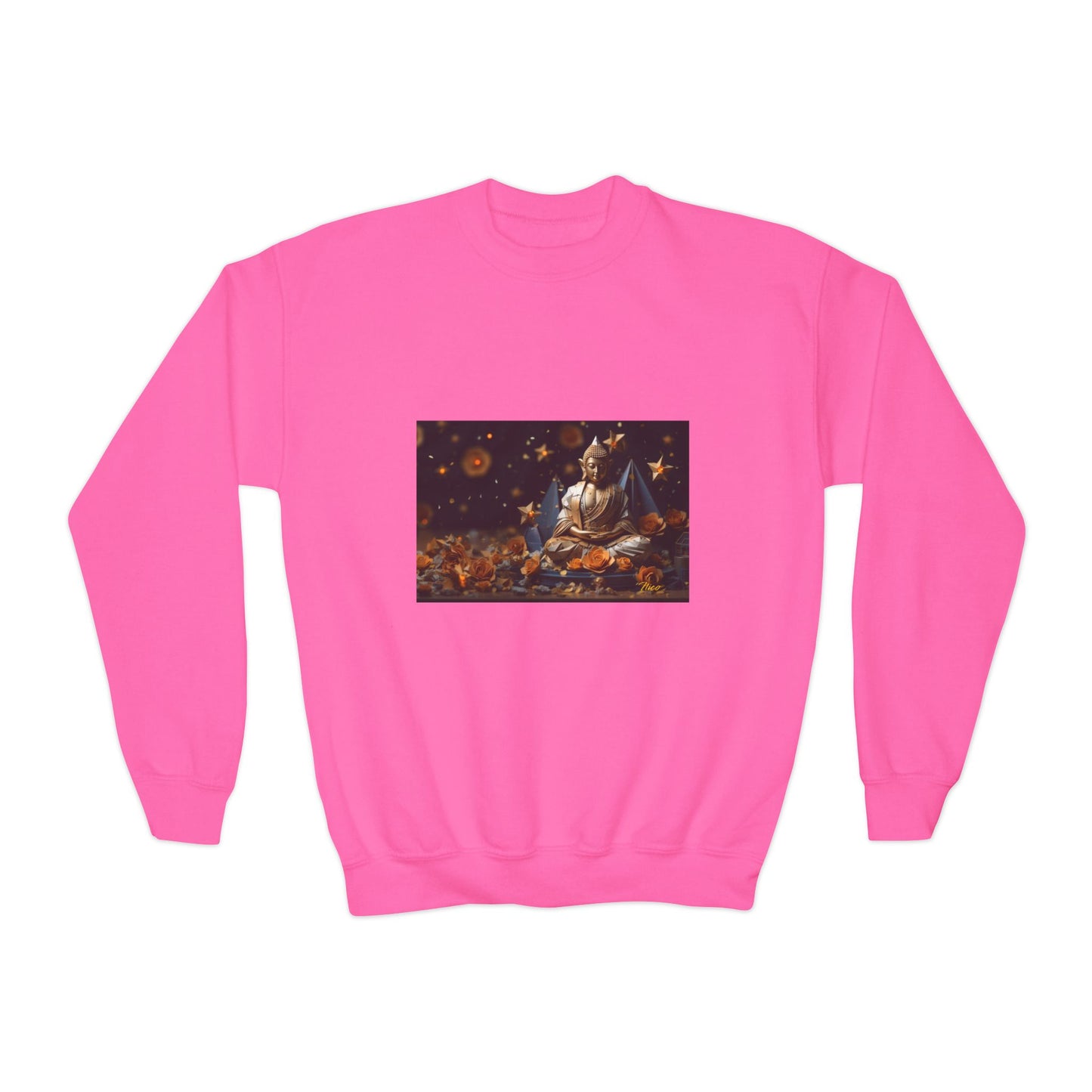 Ascending Buddah Series Print #5 Youth Crewneck Sweatshirt