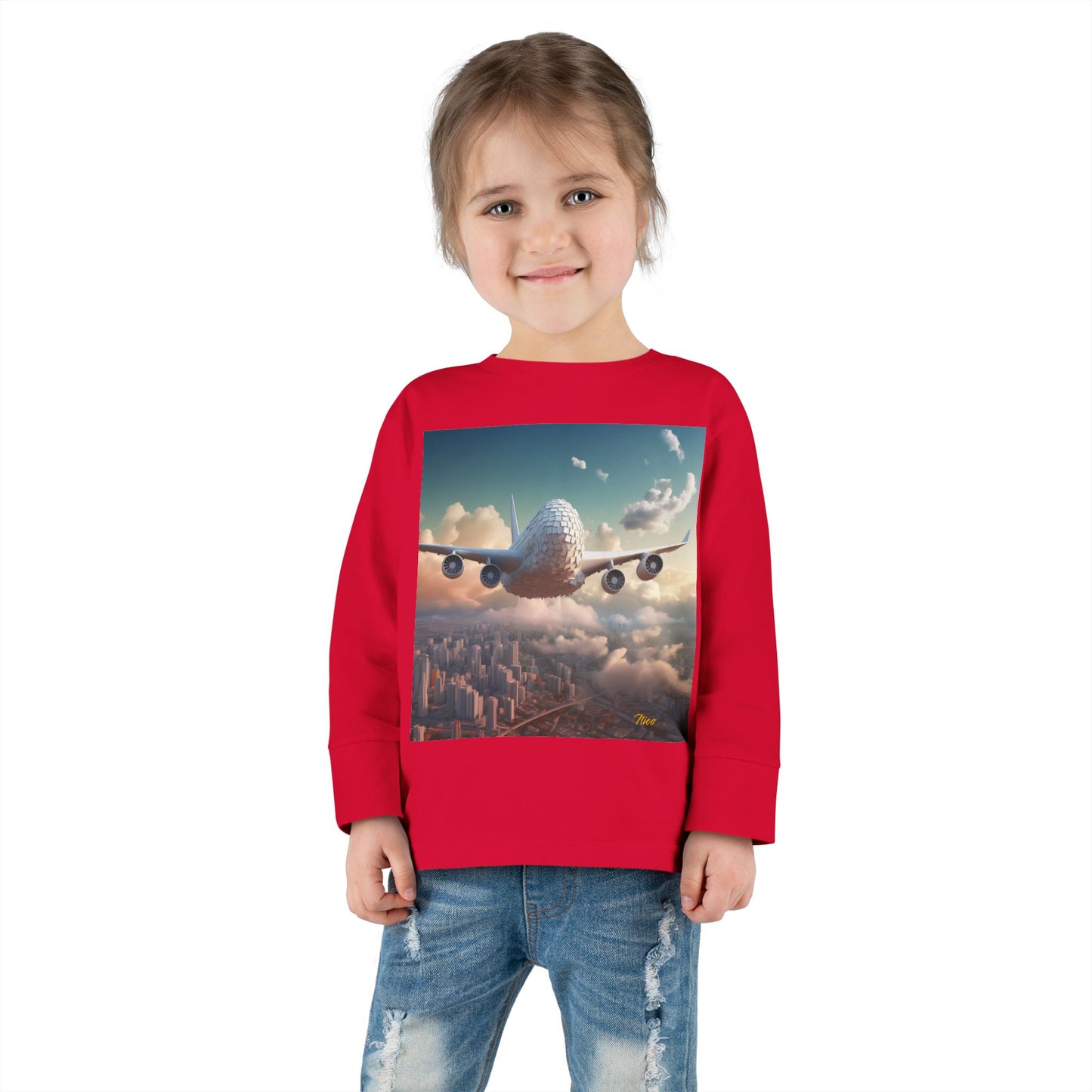 Big Ol' Jet Airliner Series Print #1 Toddler Long Sleeve Tee