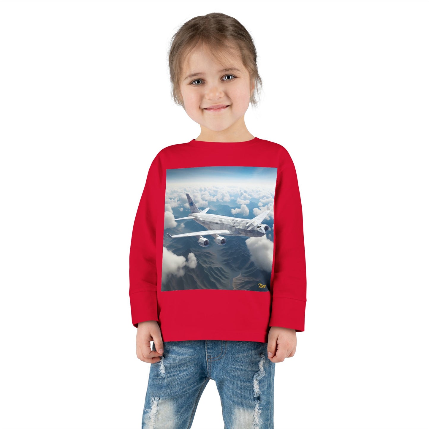 Big Ol' Jet Airliner Series Print #7 Toddler Long Sleeve Tee