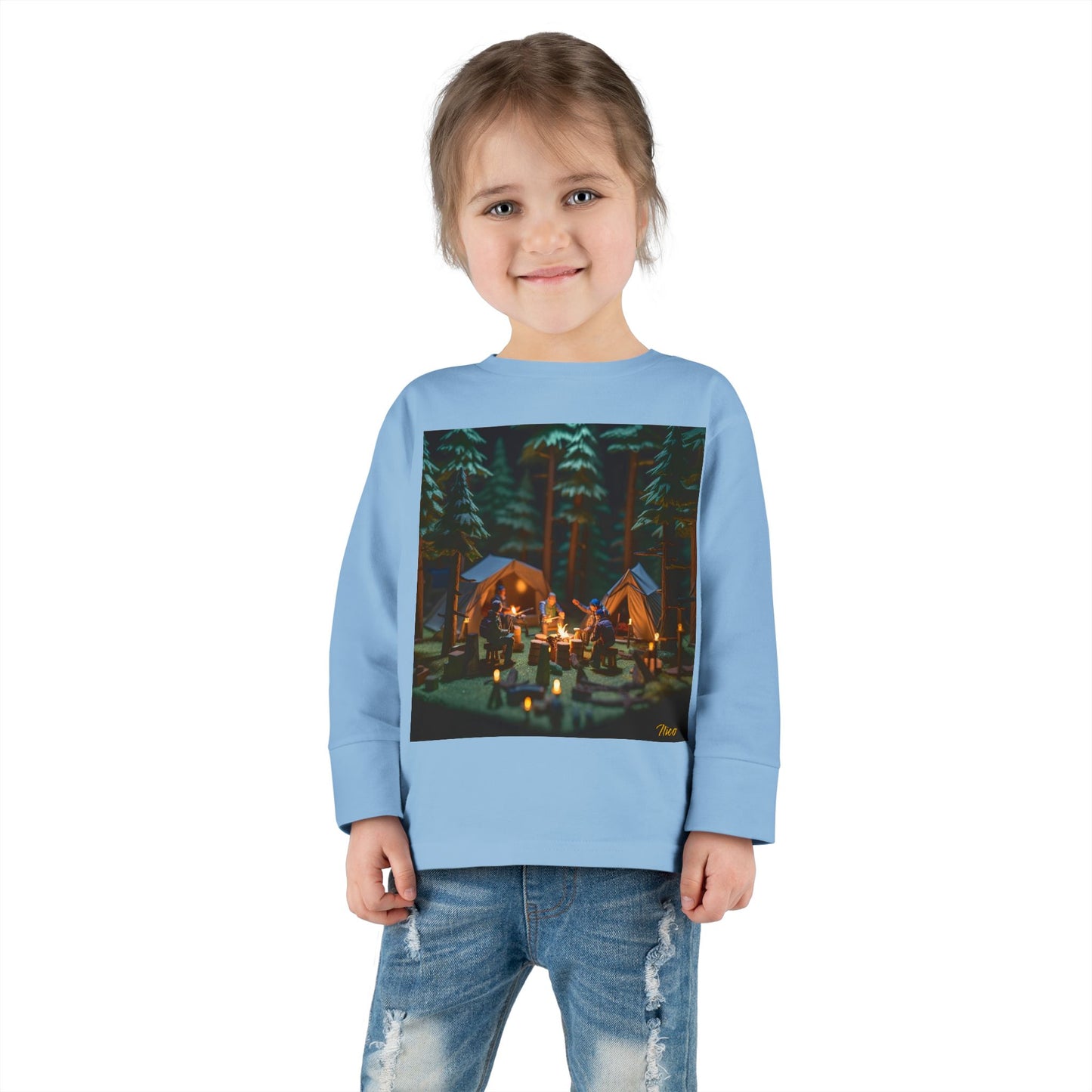 Under The Starry Skies Series Print #10 Toddler Long Sleeve Tee