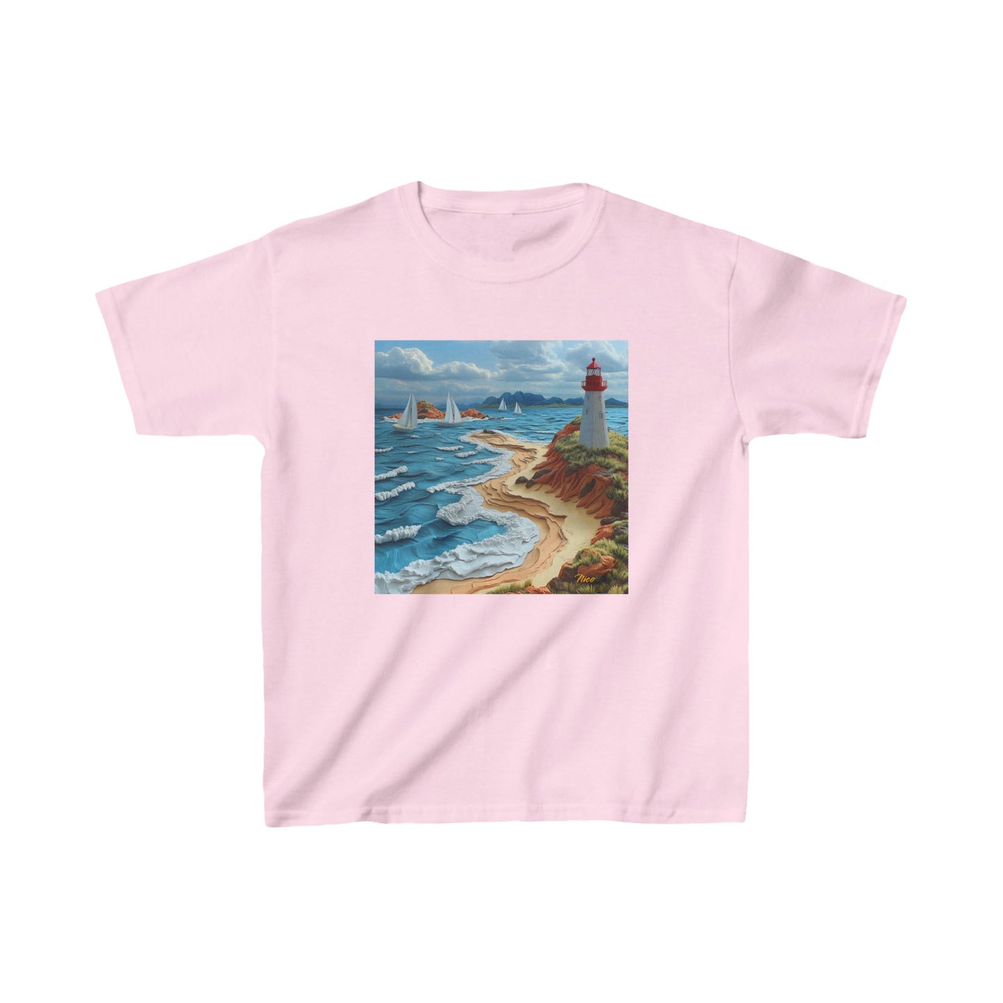 By The Seaside Series Print #4 Kids Heavy Cotton™ Tee