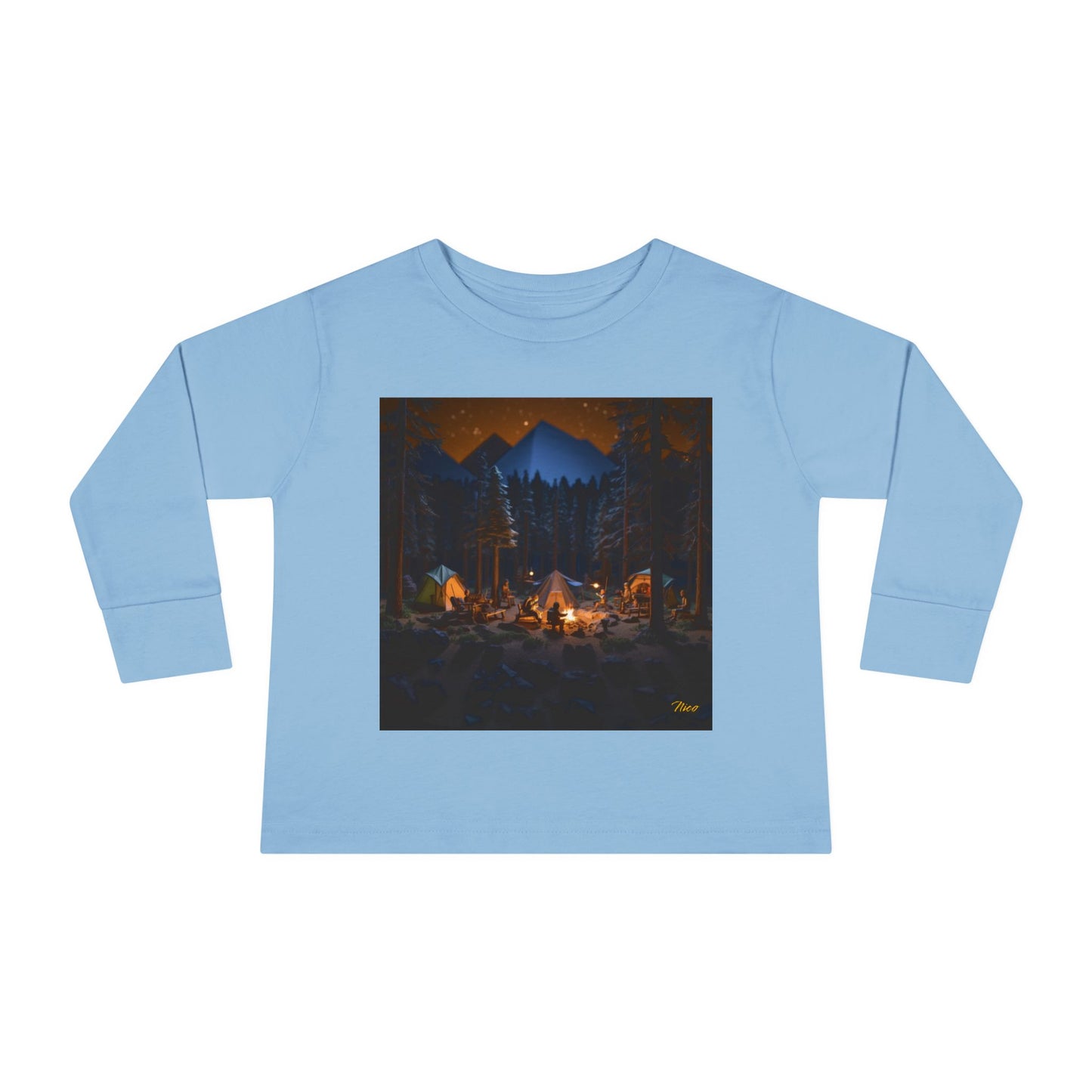 Under The Starry Skies Series Print #1 Toddler Long Sleeve Tee