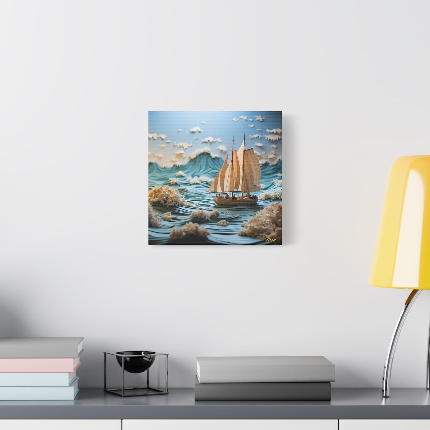 Into The Sunset Series Print #4 - Streched Matte Canvas Print, 1.25" Thick