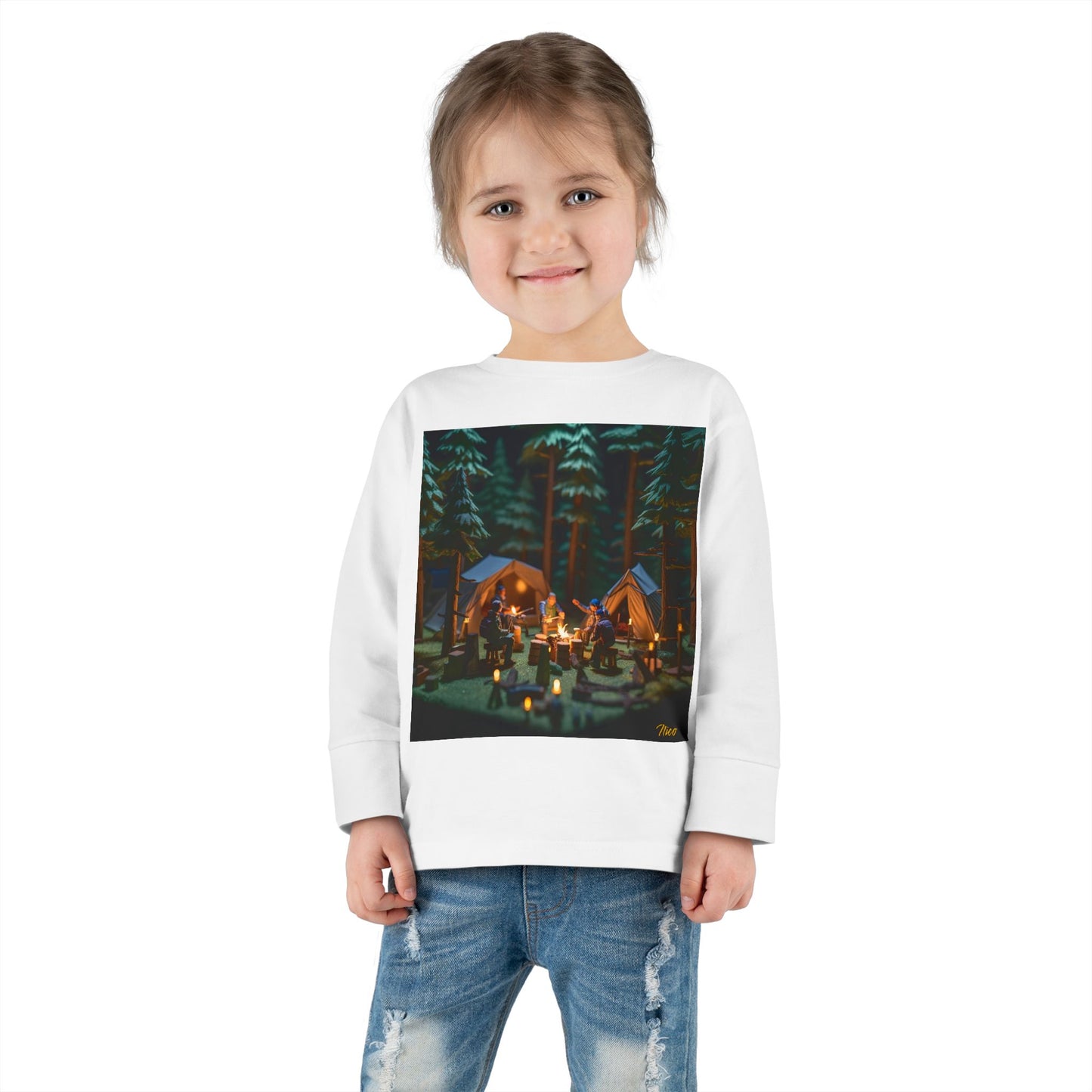 Under The Starry Skies Series Print #10 Toddler Long Sleeve Tee