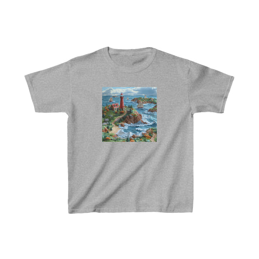 By The Seaside Series Print #6 Kids Heavy Cotton™ Tee