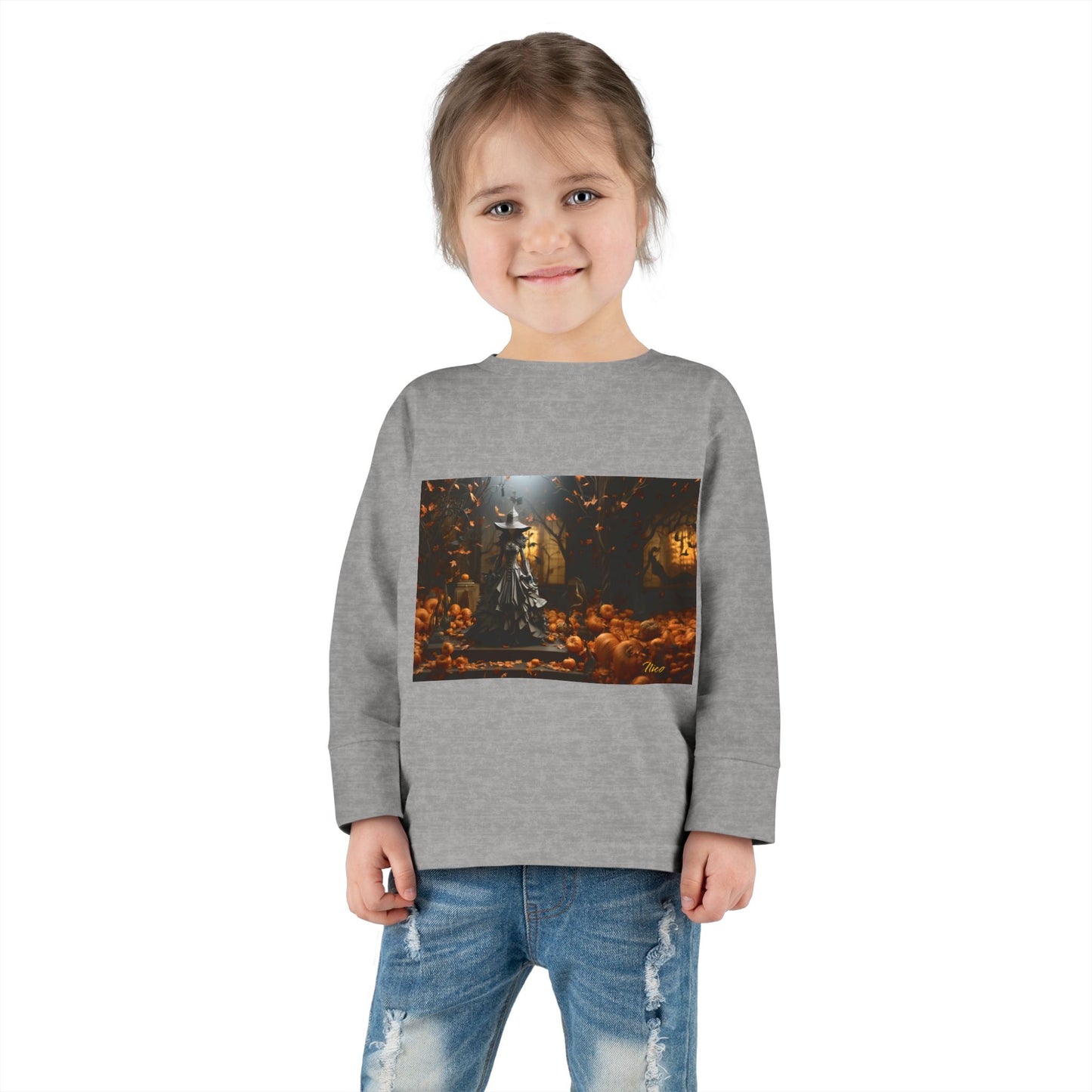 Halloween 2024 Series Print #10 Toddler Long Sleeve Tee